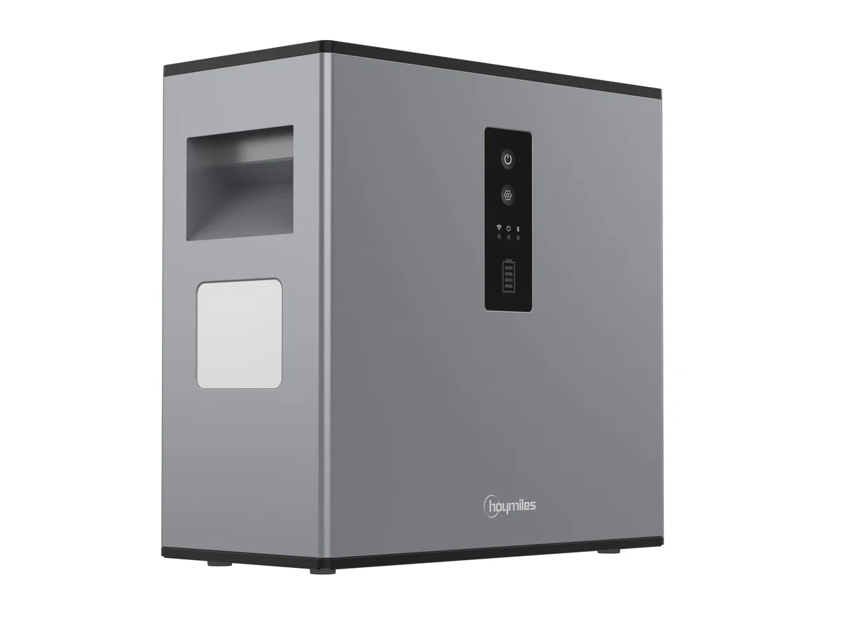 Hoymiles Solarspeicher 2240Wh für Balkonkraftwerk PLUG & PLAY Speicher für PV Anlage, 2,24kW Stromspeicher Solarbank für Haus Balkon, kompatibel mit mehreren Micro Wechselrichter, IP65 Wasserdicht