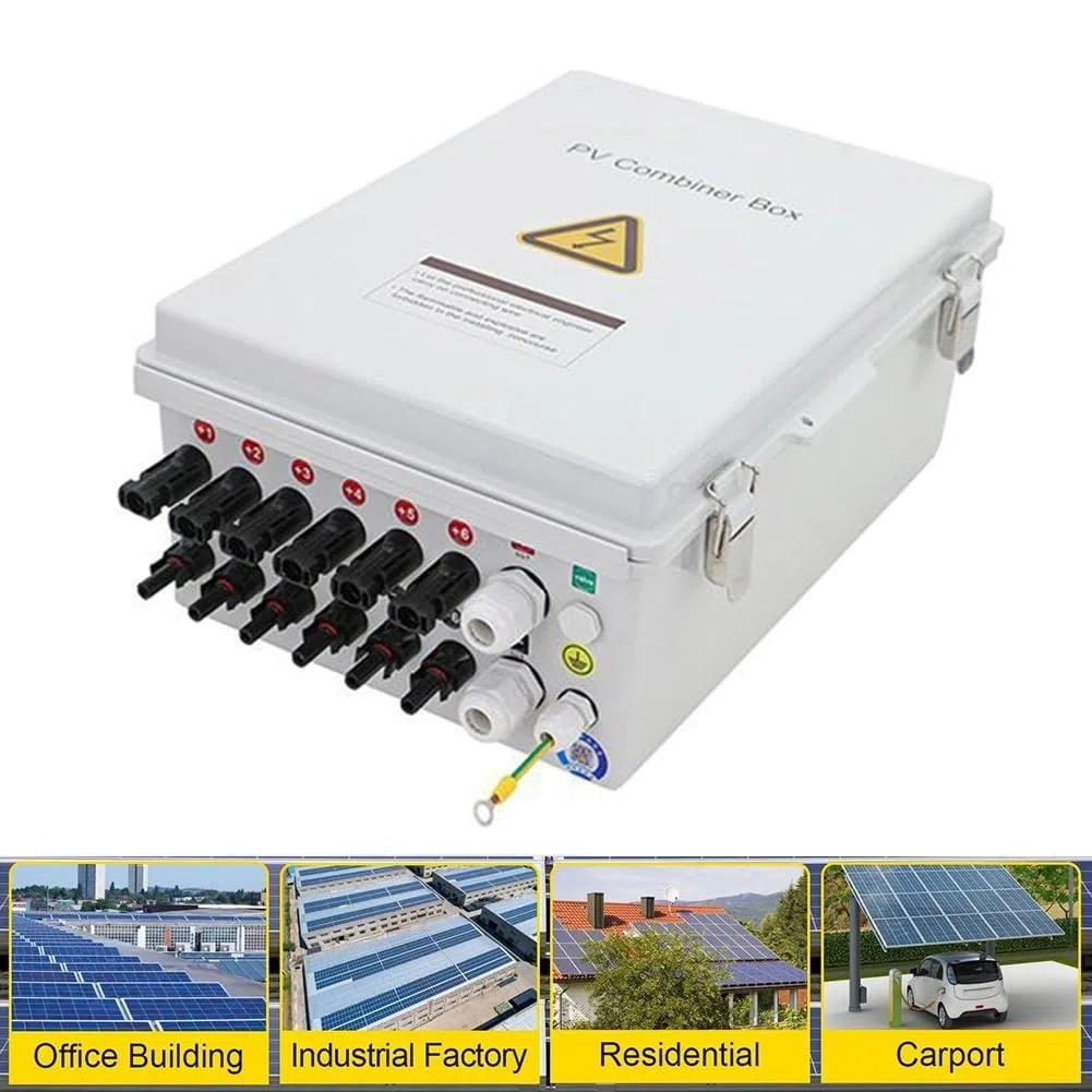 6-saitige Solar-PV-Kombinatorbox mit DC-Sicherung und Überspannungsableiter bietet Schutz für private und mobile Solarstromanlagen