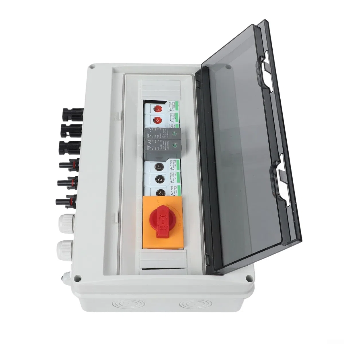 3 in 1 Out Solar PV Combiner Box 1000V with Reliable DC Components and Multiple Safety Protections for Solar Arrays