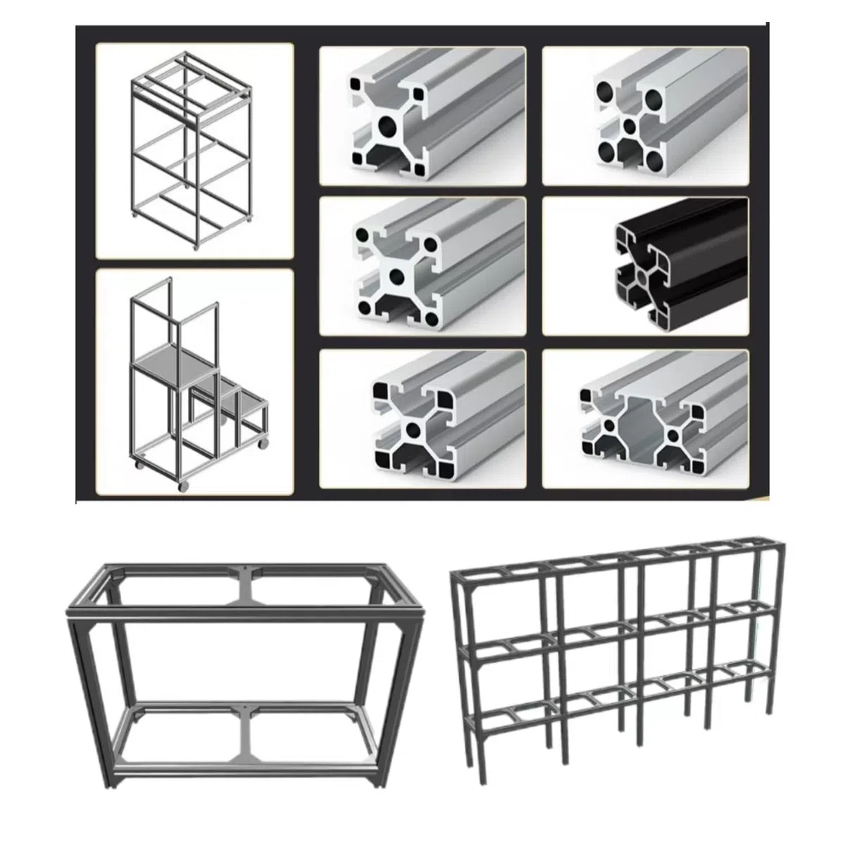 AluProfil 3060 Alu Profil 200mm T Typ Schwarz Aluminium Profile 30x60 Europäischer Standard Eloxierte Linearschiene Extrusion 2 Stück, für DIY 3D Drucker und CNC