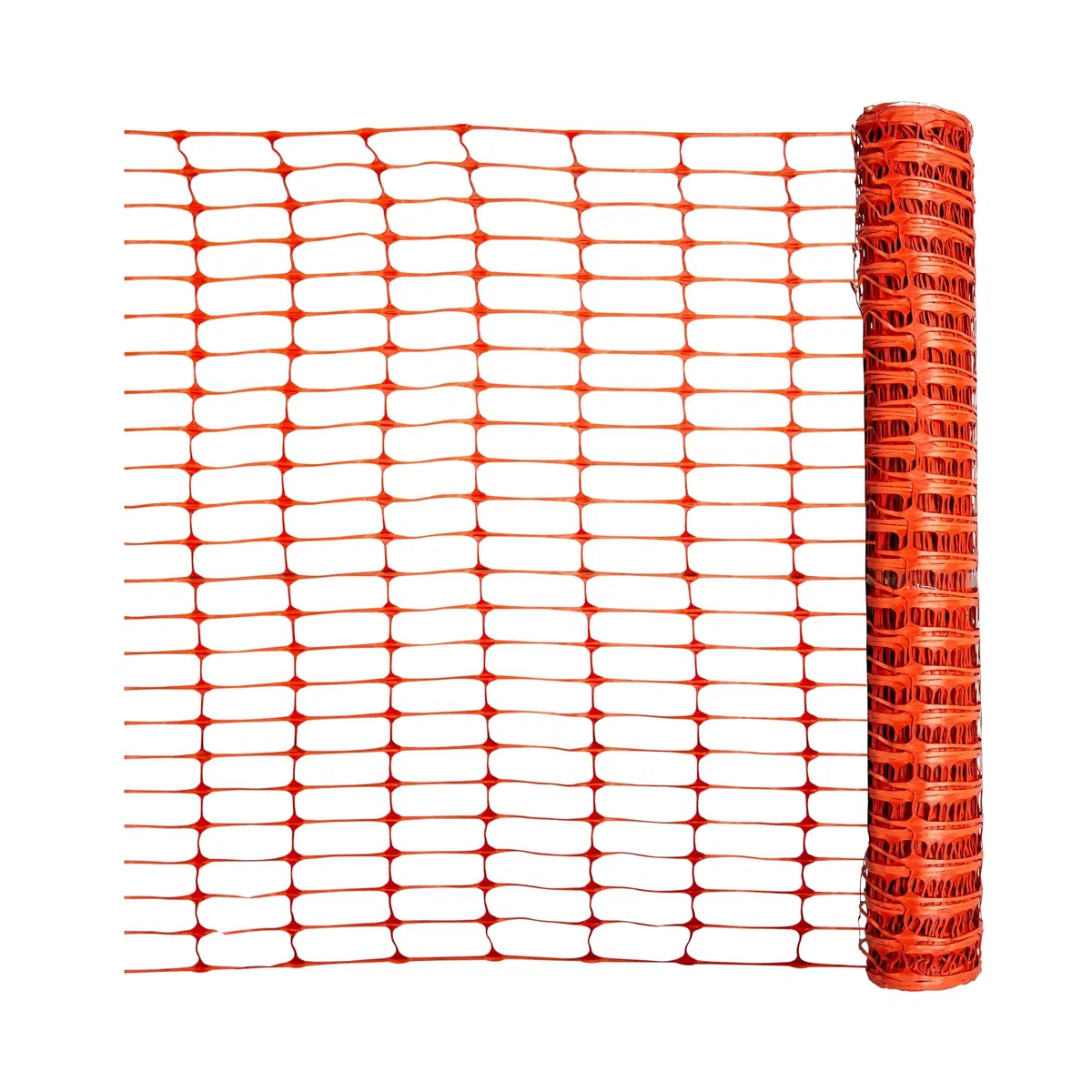 horizont Baustellenabsperrung, 50m lang, 1m hoch, Absperrzaun Set inkl. 10 Absperrleinenhalter für Baustellen, Kunststoff, orange, Absperrung, Fangzaun, flexibel, mobiles Netz