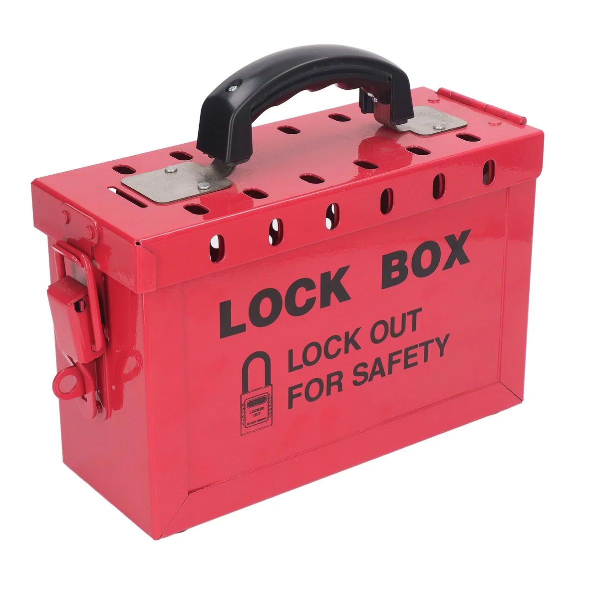 Lockout-Tagout-Box, Lockout-Tagout-Box mit Großem Fassungsvermögen, Ergonomischem Metallgriff, Edelstahlmaterial für OSHA-Konformität, Kits