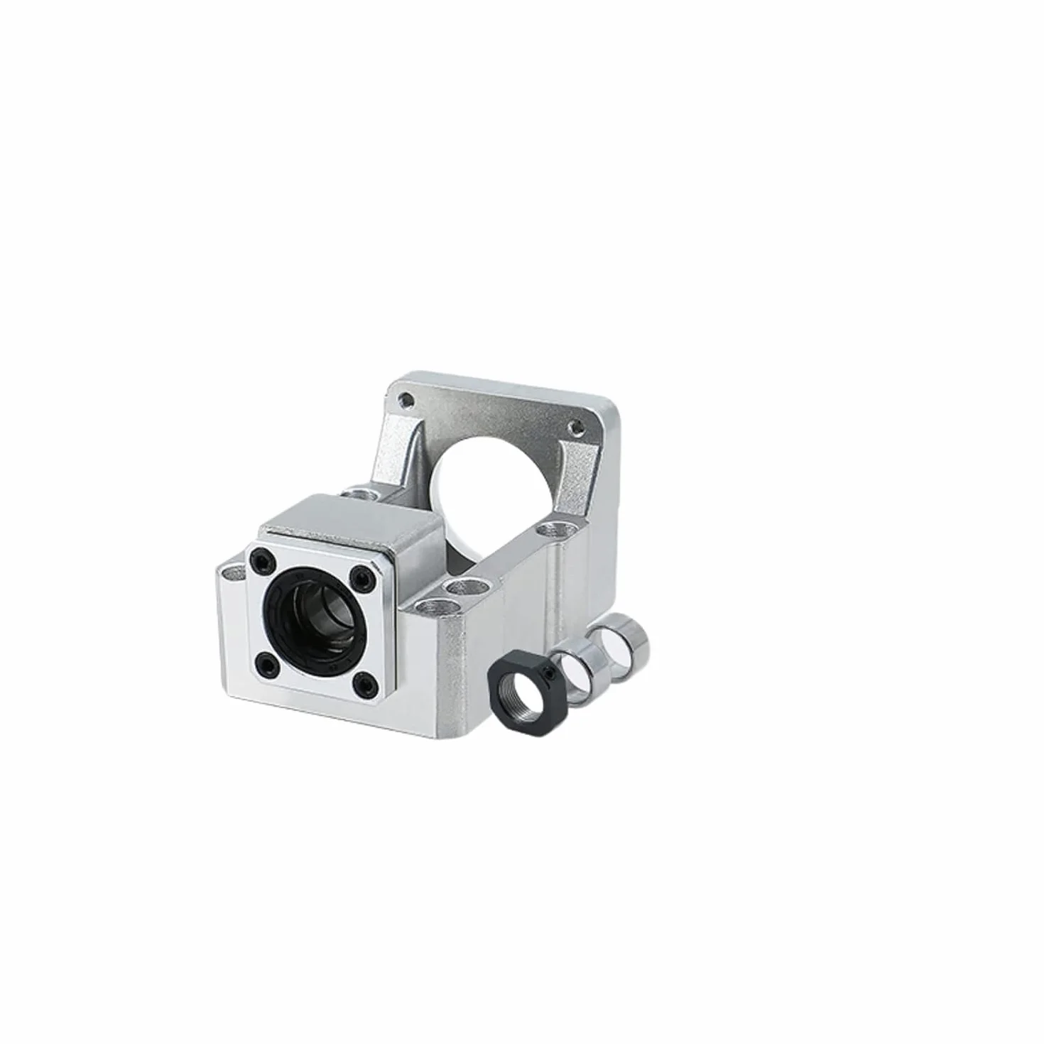 Motorhalterung und BK12 Lager-Endstützblock für Nema 24 Servomotor und 16mm Kugelgewindespindel SFU1604 SFU1605 SFU1610 als CNC-Kit-Komponenten