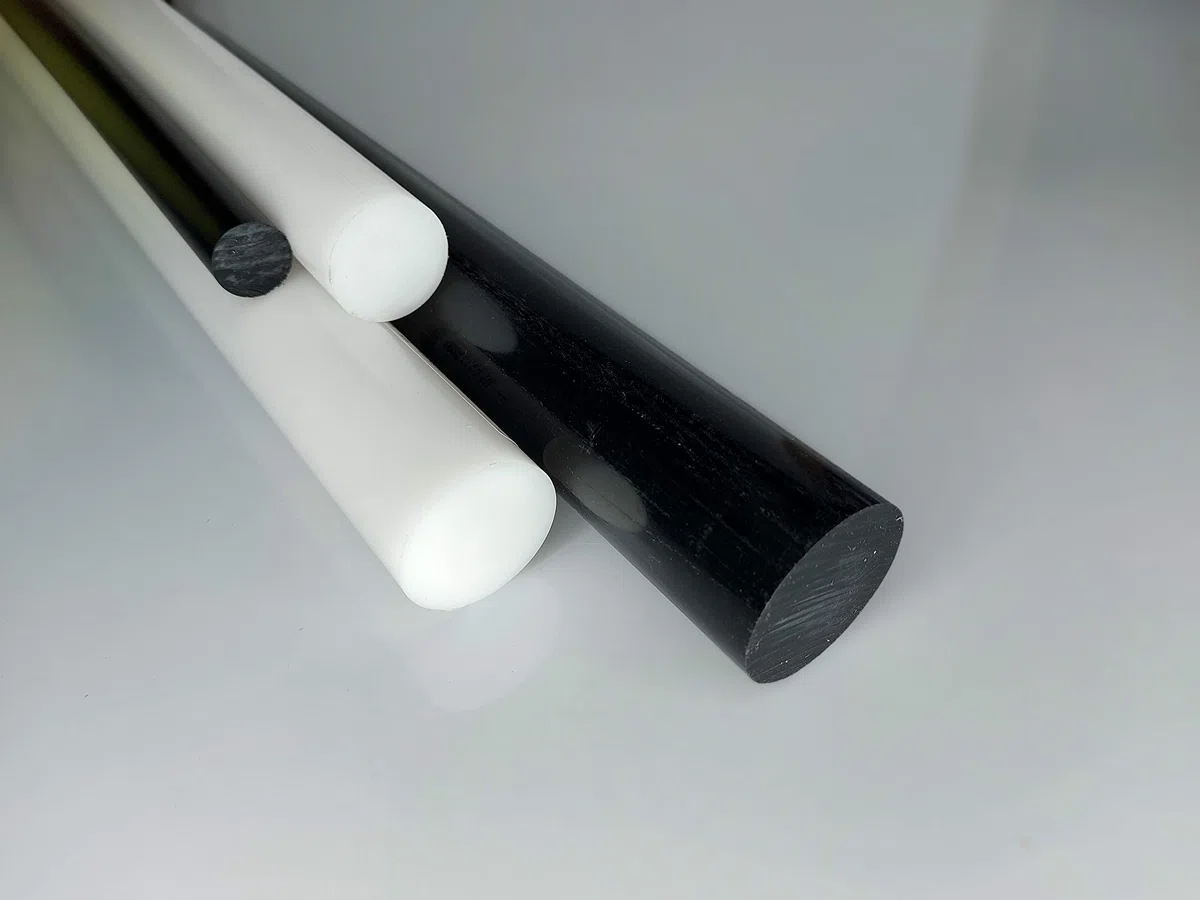 Rundstab aus POM schwarz Ø 80 mm, Lang 250 mm Kunststoffrundstab