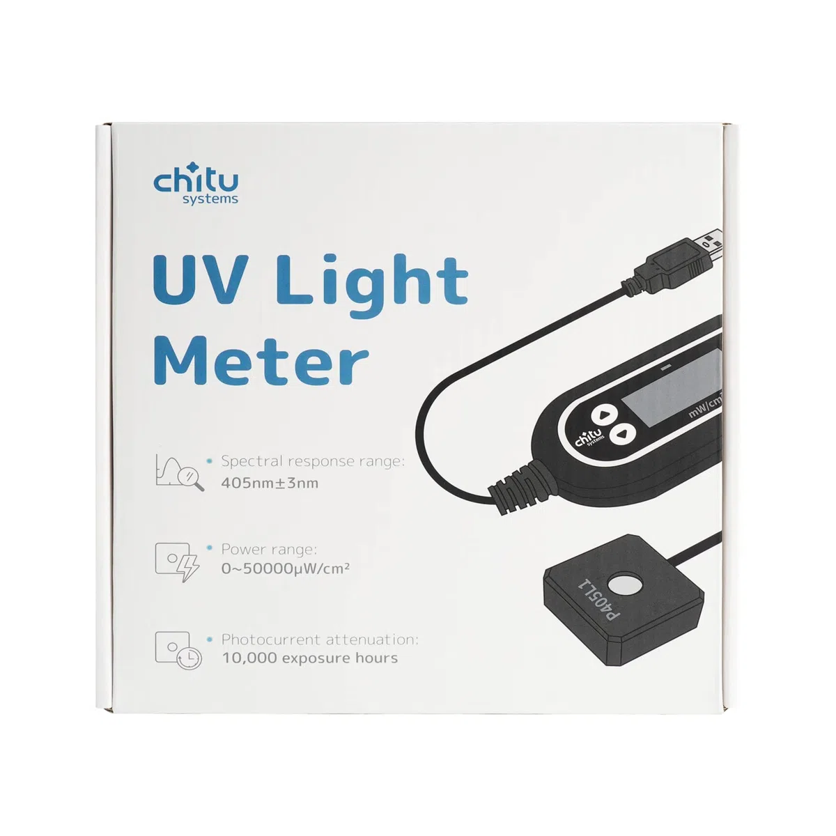 Chitu Systeme Digitales UV-Lichtmessgerät für 405nm Standard Photopolymer LCD/DLP/SLA Harz 3D-Drucker