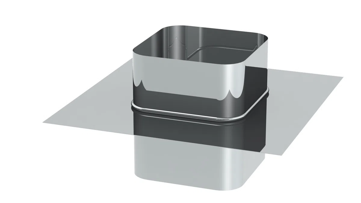 Dehnfugenblech für Schamotte, 160mm x 160mm Dehnfugenblech, Plattenmaß 330 x 330mm, Edelstahl