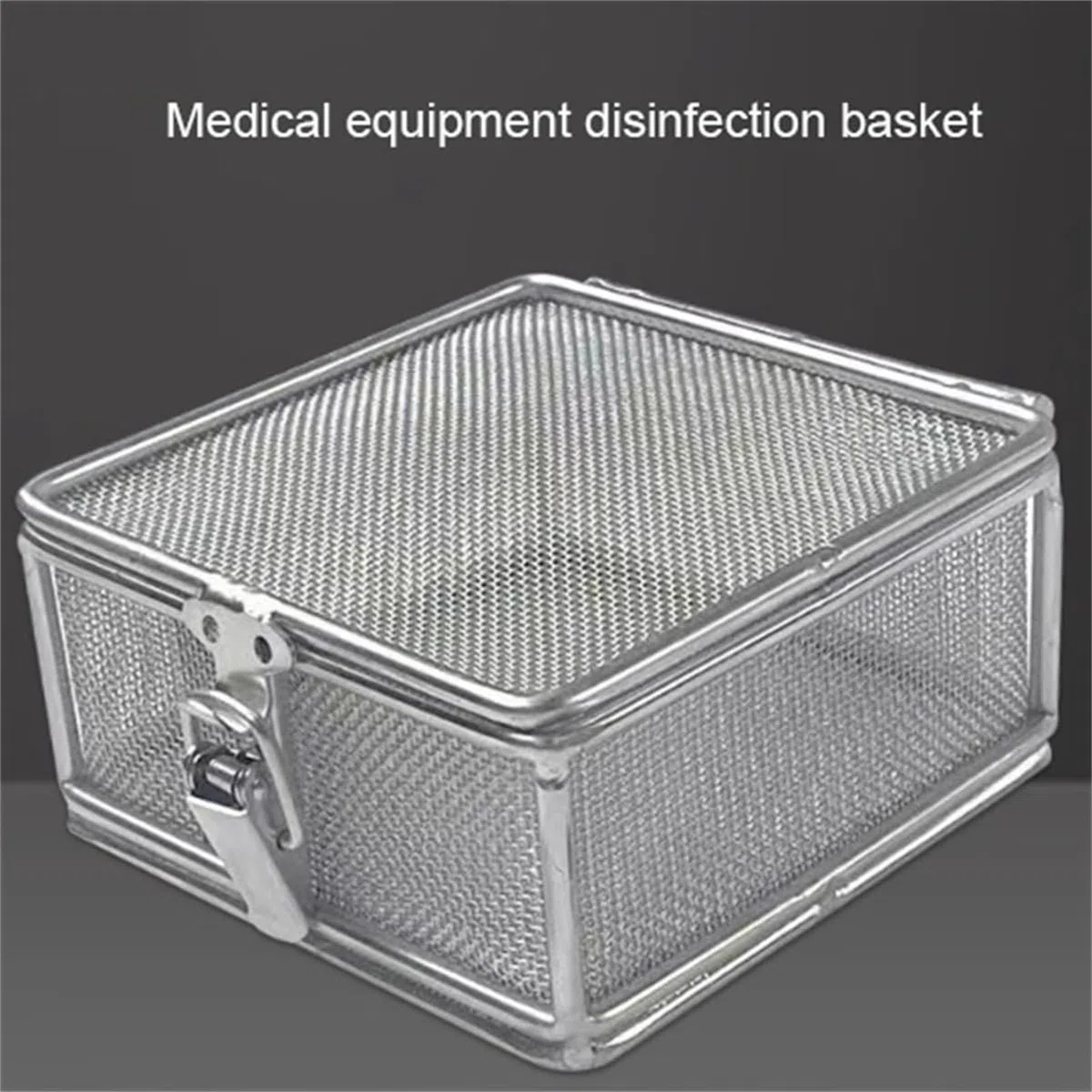 Medical 304 Desinfektionskorb aus Edelstahl, Perforierter Maschenkorb, Wiederverwendbare Sterilisationskörbe für Chirurgische Medizinische Dentalinstrumente