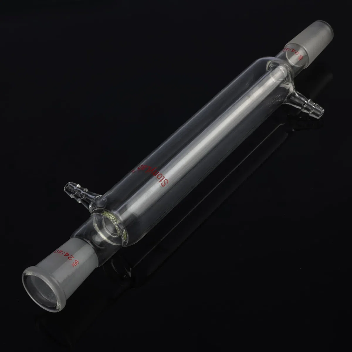 stonylab Liebig Kondensator, Borosilikatglas Liebig Kondensator mit 24/40 Gelenk, Mantellänge 200 mm, Labor Kondensation Destillation Glaswaren