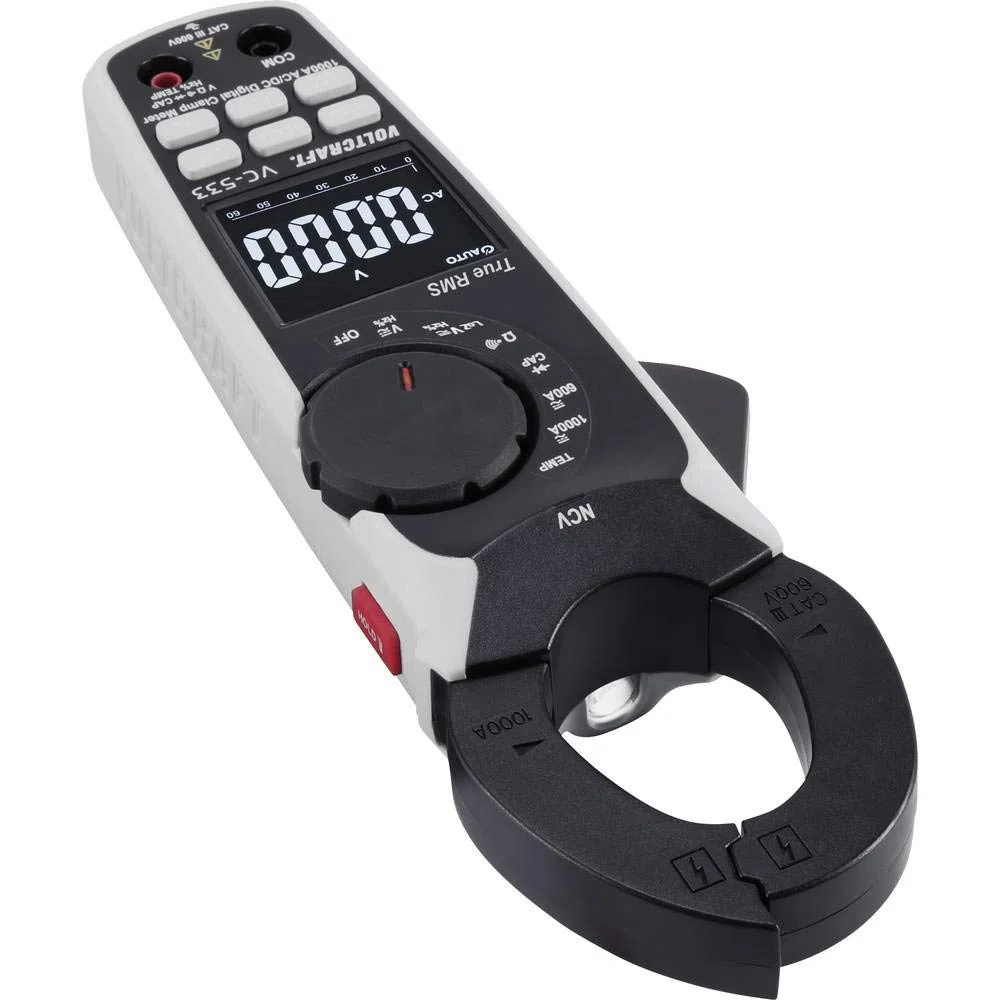 VOLTCRAFT VC-533 Stromzange digital CAT III 600 V Anzeige (Counts): 6000