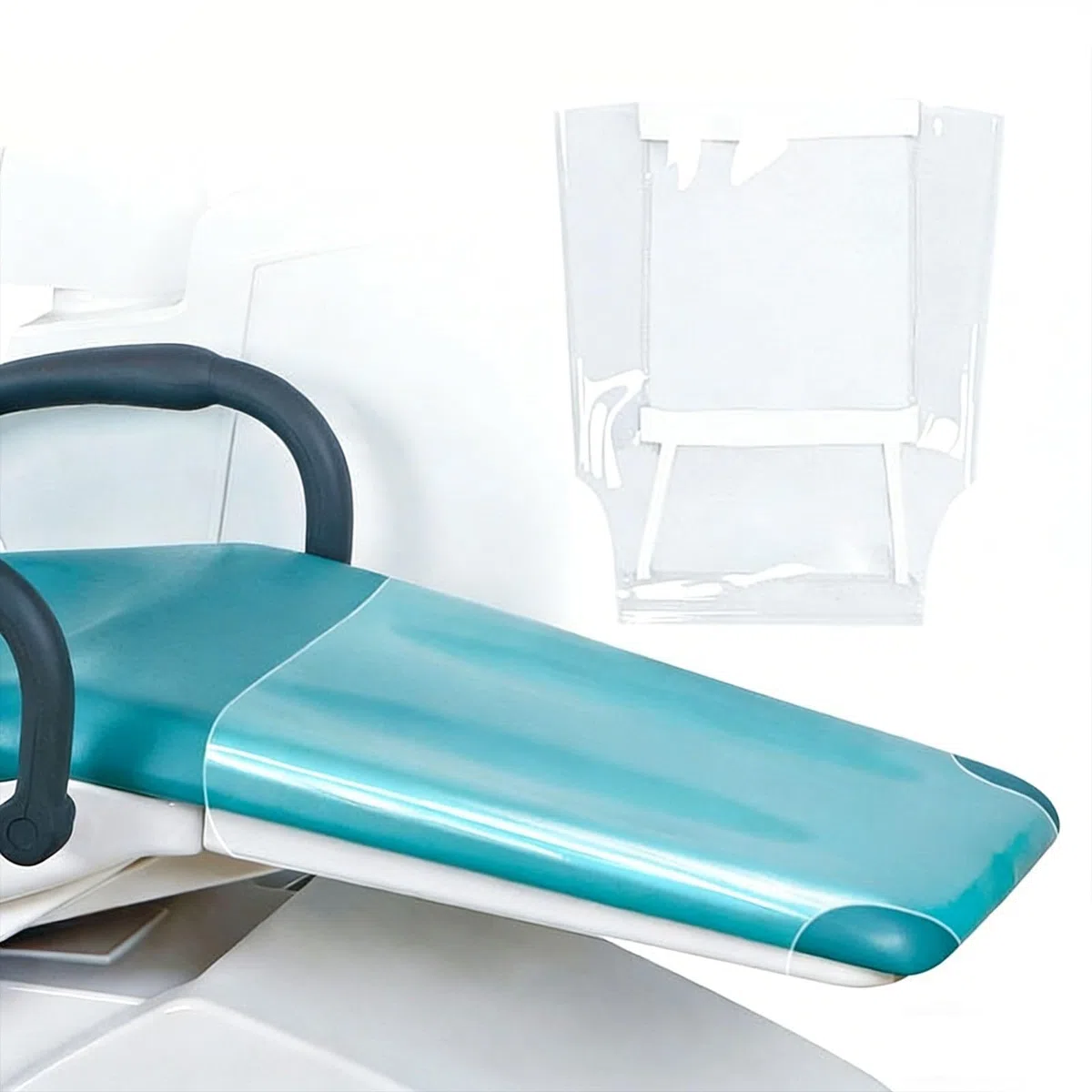 2 Stück Fußpolster für Zahnarztstuhl, Zehenschutz, staubdicht mit Gummibändern – wasserdicht und wiederverwendbar für Klinikstuhl-Stützmattenkissen(Large)