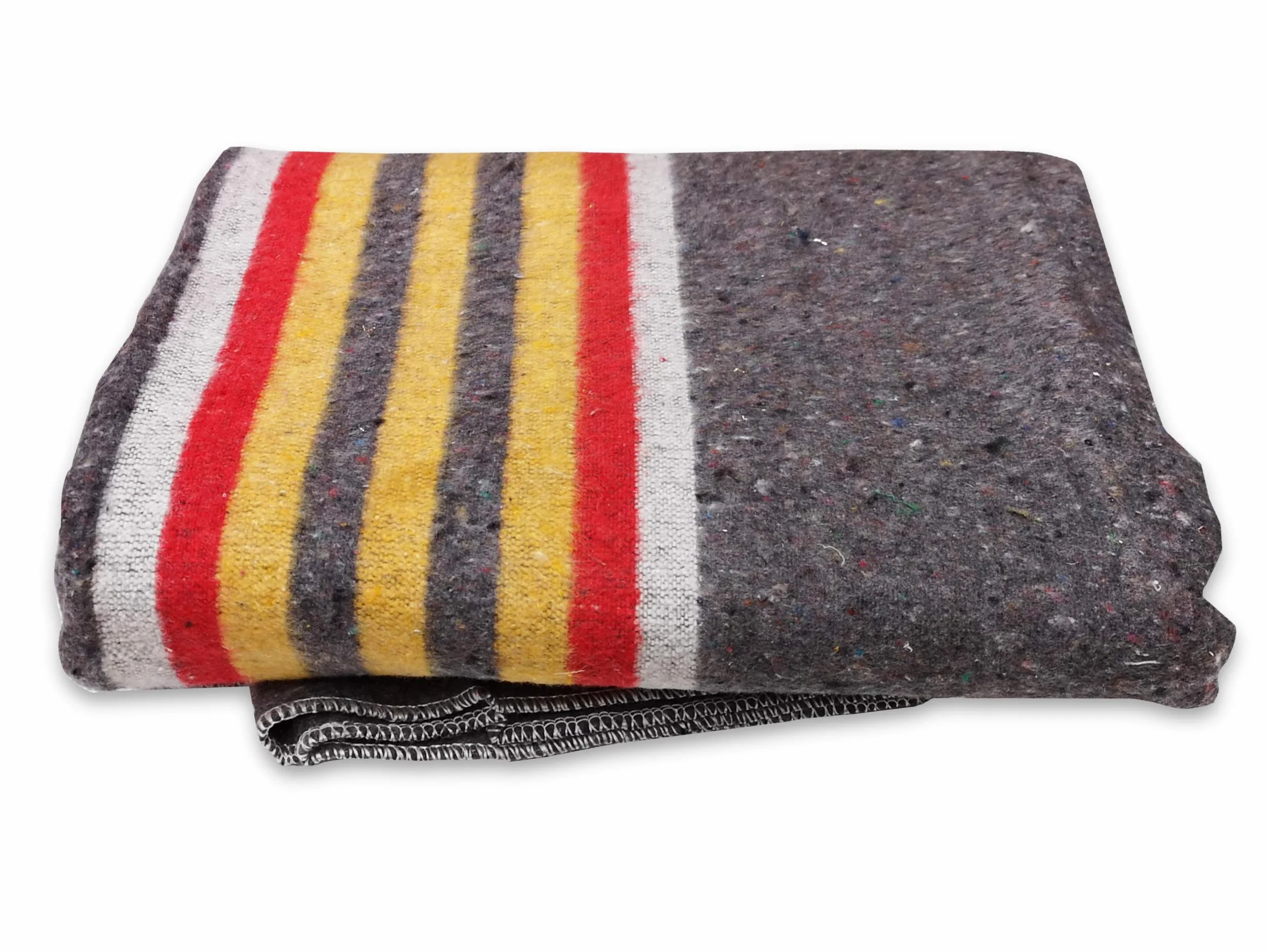Vielseitiges Umzugsdecken-Set: 10 Gestreifte Decken 150 x 200 cm aus recycelten Materialien, je 1300 g – Rote und Blaue Streifen, ideal für Möbeltransport, Umzüge und Lagerung