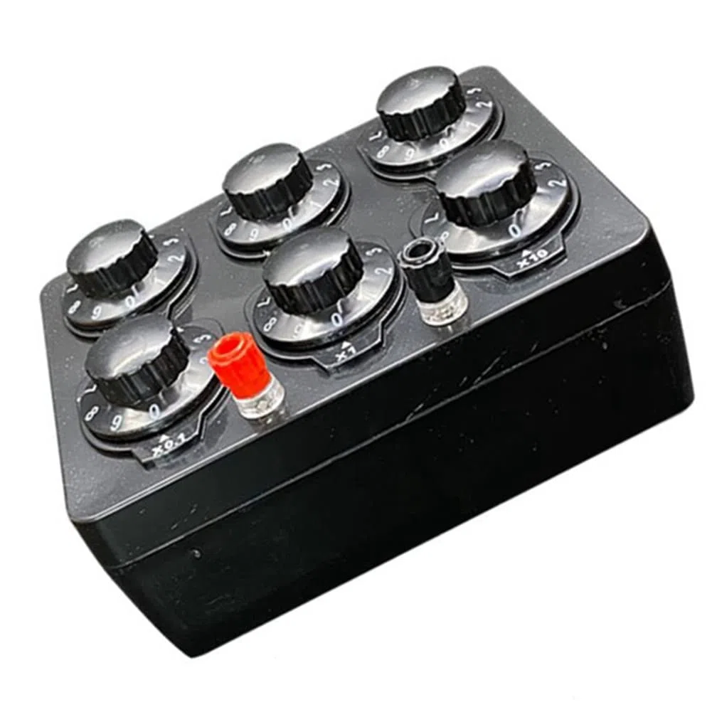 0-99999.9 Ohm Einfache Widerstandsbox Präzision Variable Dekade Widerstand Lehrinstrument Lehrwiderstand Box