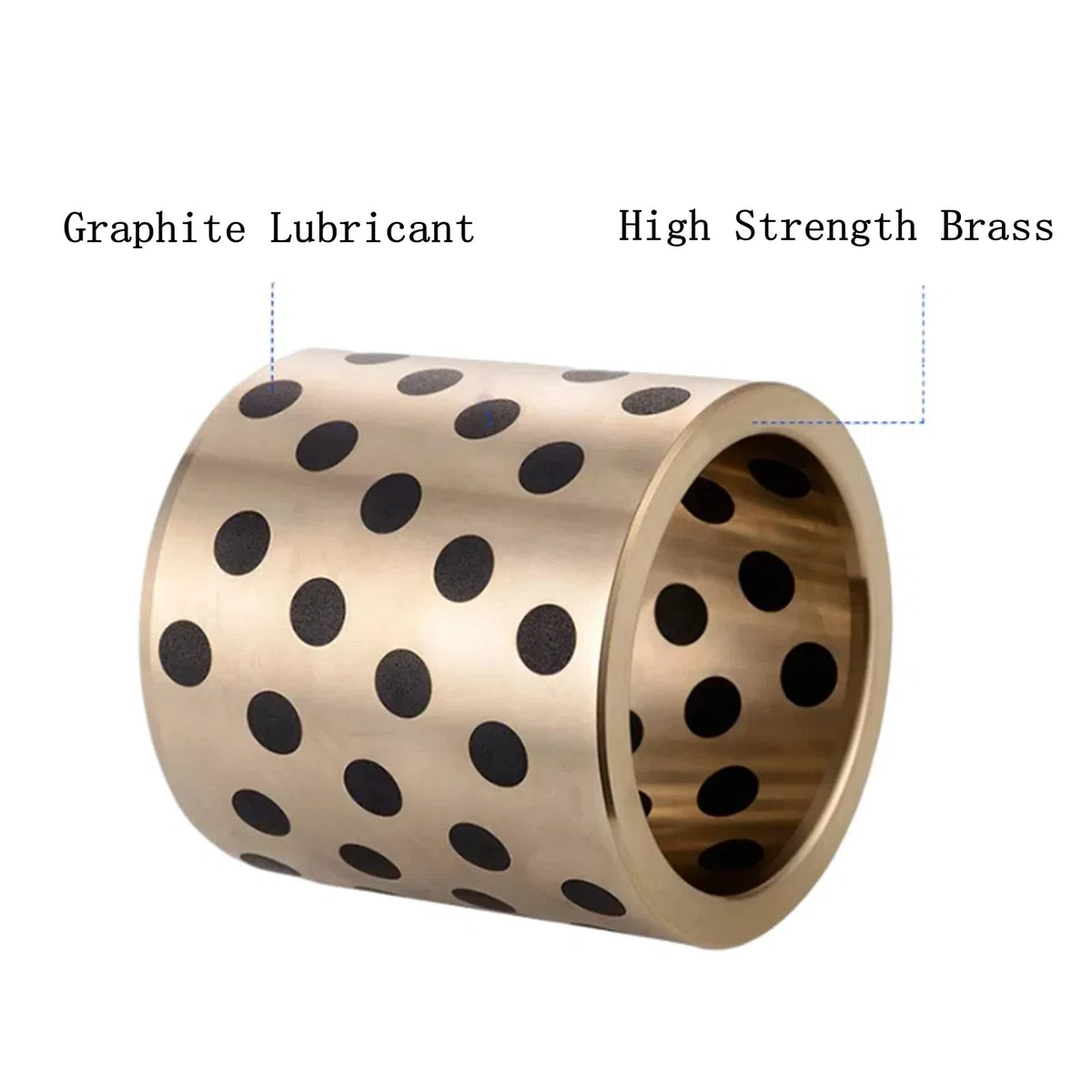 Graphit-Kupfer-Buchsen, 20 mm, Außendurchmesser 28 mm, gerade zylindrische Gleitführungsbuchsen, Hülse 20 x 28 x 70 mm ((Color : Id*od*l, Size : 20x28x70mm)
