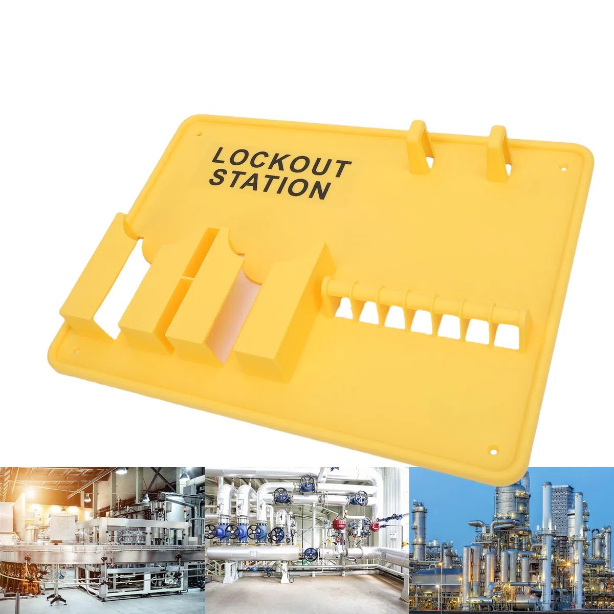 Lockout-Tagout-Station, wandmontierte Lockout-Tagout-Kit-Tafel, Lockout-Station mit offenem Design, Loto-Geräte nicht inbegriffen, Loto-Station mit großer Kapazität