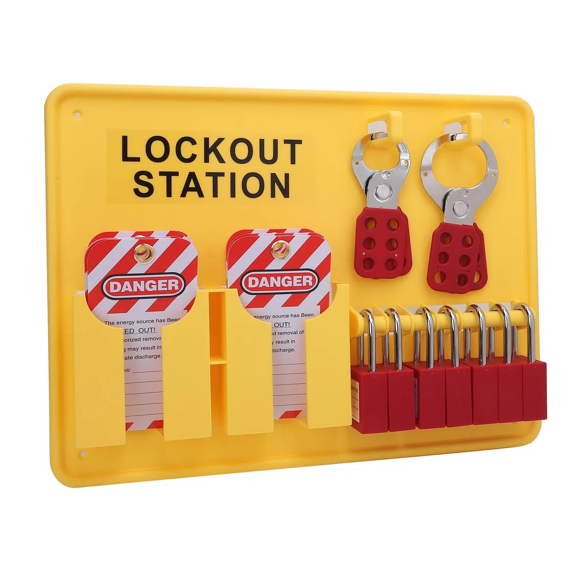 Lockout-Tagout-Station, wandmontierte Lockout-Tagout-Kit-Tafel, Lockout-Station mit offenem Design, Loto-Geräte nicht inbegriffen, Loto-Station mit großer Kapazität