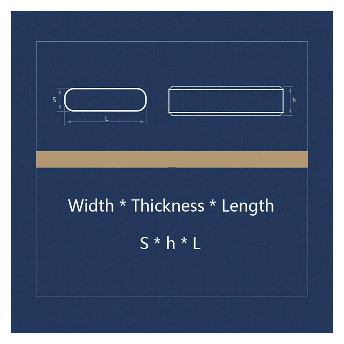 3 mm Passfedern, runde Enden, Antriebswelle, A2 304 Edelstahl, Passfeder (Size : 3x3mm (50Pcs), Color : 35mm)