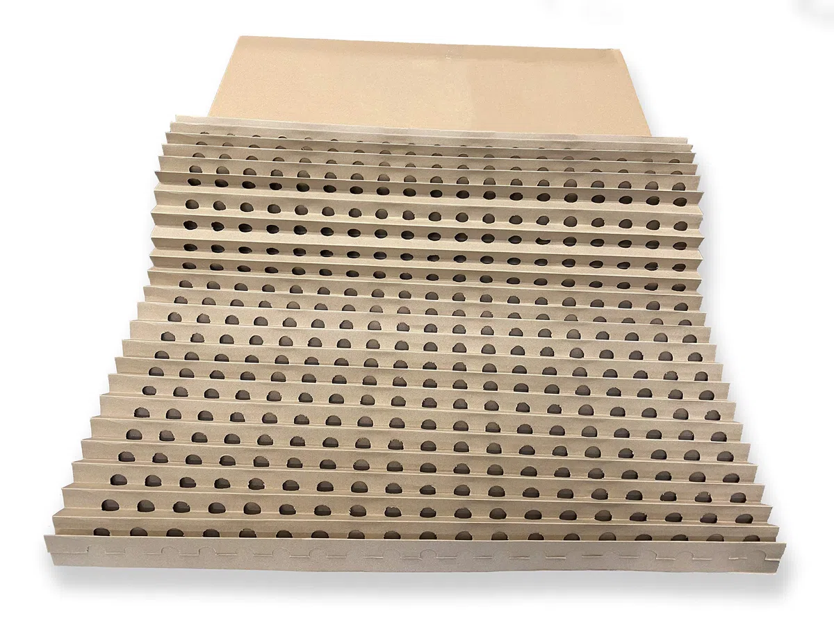 Faltkartonfilter 1,00 x 10,0m für Lackierkabine, Lackieranlage, Spritzwand, Papplabyrinth Farbnebelfilter, 100 cm Breite, 10 Meter Länge