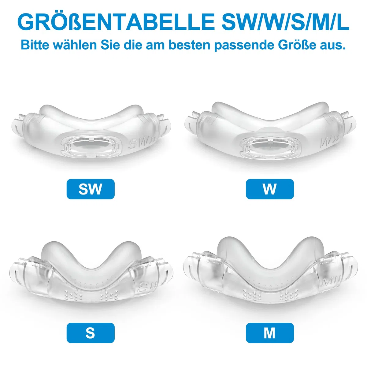 Nasal Mask für Airfit N30i Hohe Dichtungsleistung Nasenkissenmasken kompatibel mit AirTouch N30i weicheres Silikonkissen Cpap kissen Replacement Cushion für Schlafapnoe SW-2 Pack