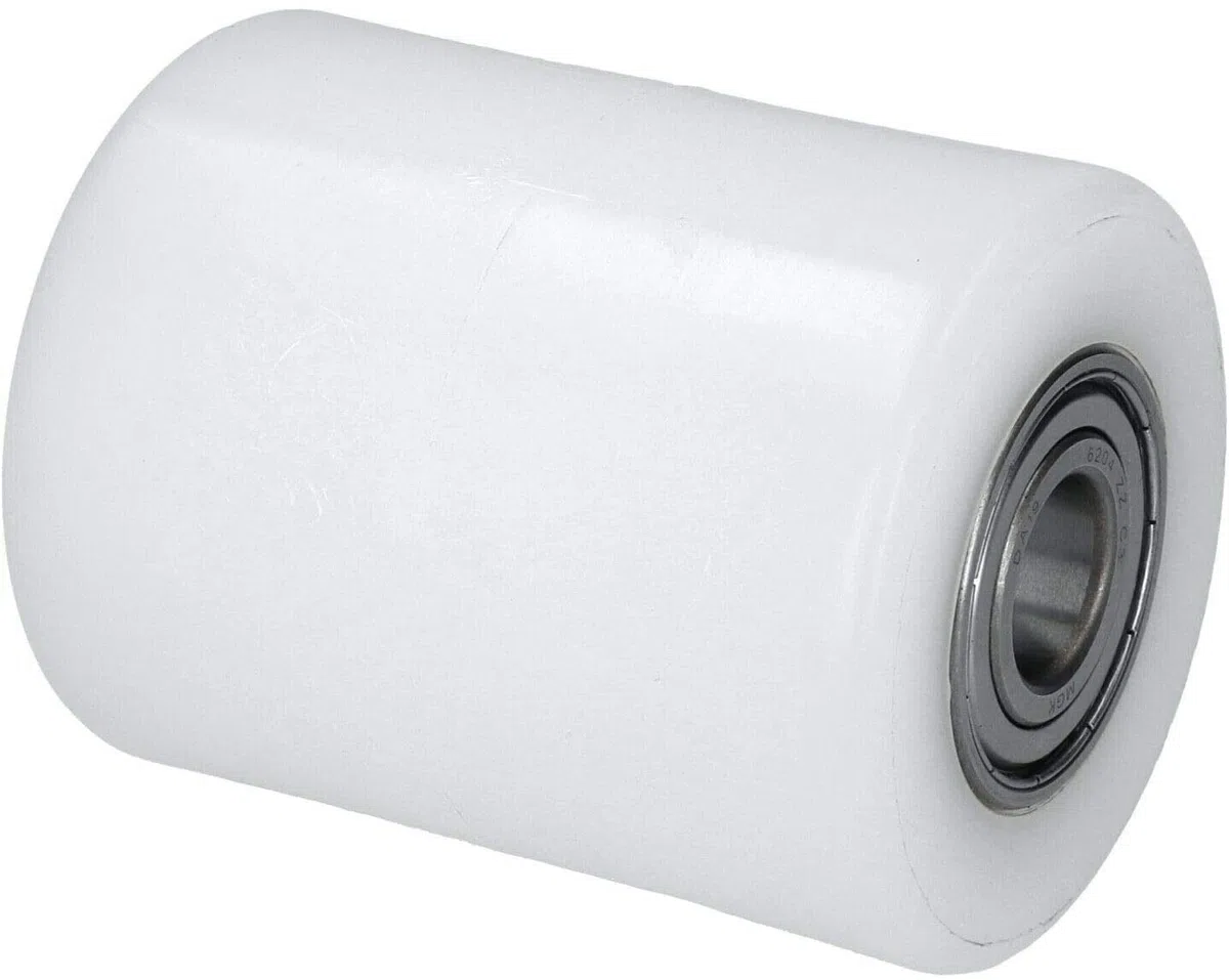 WIKO Hubwagen Rollen Polyamid Rolle 80x100 mm Laufrollen mit Kugellager Hubwagen Räder Nylon Paletten Fixierer Rad Palettenrollen 700 kg (20 mm (Achsloch))