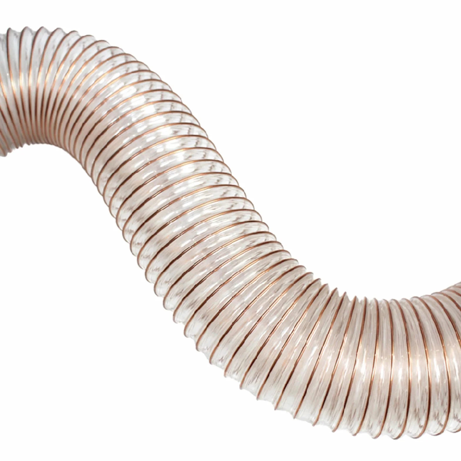 PU-Flexschlauch, PU Flexibler Rohrleitungsschlauch Kupferdraht 1 Meter 170-210mm ID 1,2mm Wand Fabrik Belüftung(Inner diameter:170mm)