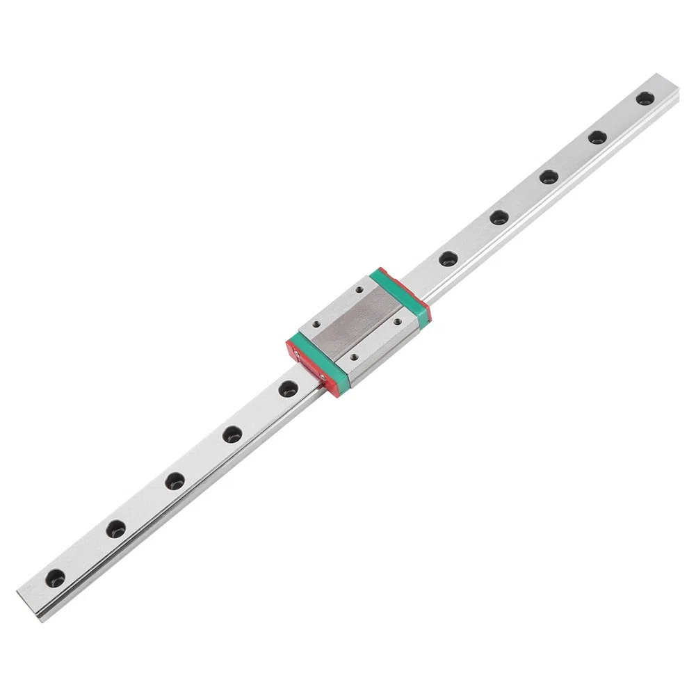 Sonew 2 Stück Linearschienenführung, 300 Mm Tragbare Hochpräzise Miniatur Linearbewegungsführung mit Gleitschienenblock für DIY 3D Drucker und CNC Maschine