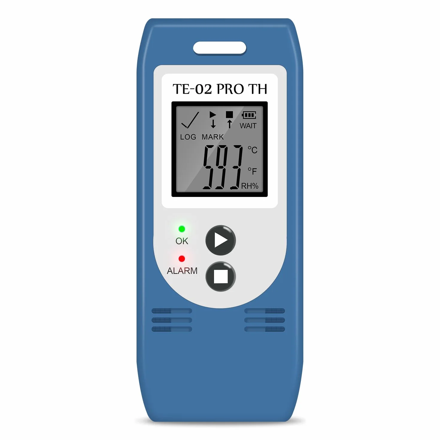 ThermElc TE-02 Pro TH Datenlogger Temperatur Luftfeuchtigkeit mit Automatischen CSV&PDF Berichten, Vergleich von Daten Mehrerer Geräte, Überwachung von Kühl&Tiefkühl Lagern mit Kalibrierungszertifikat