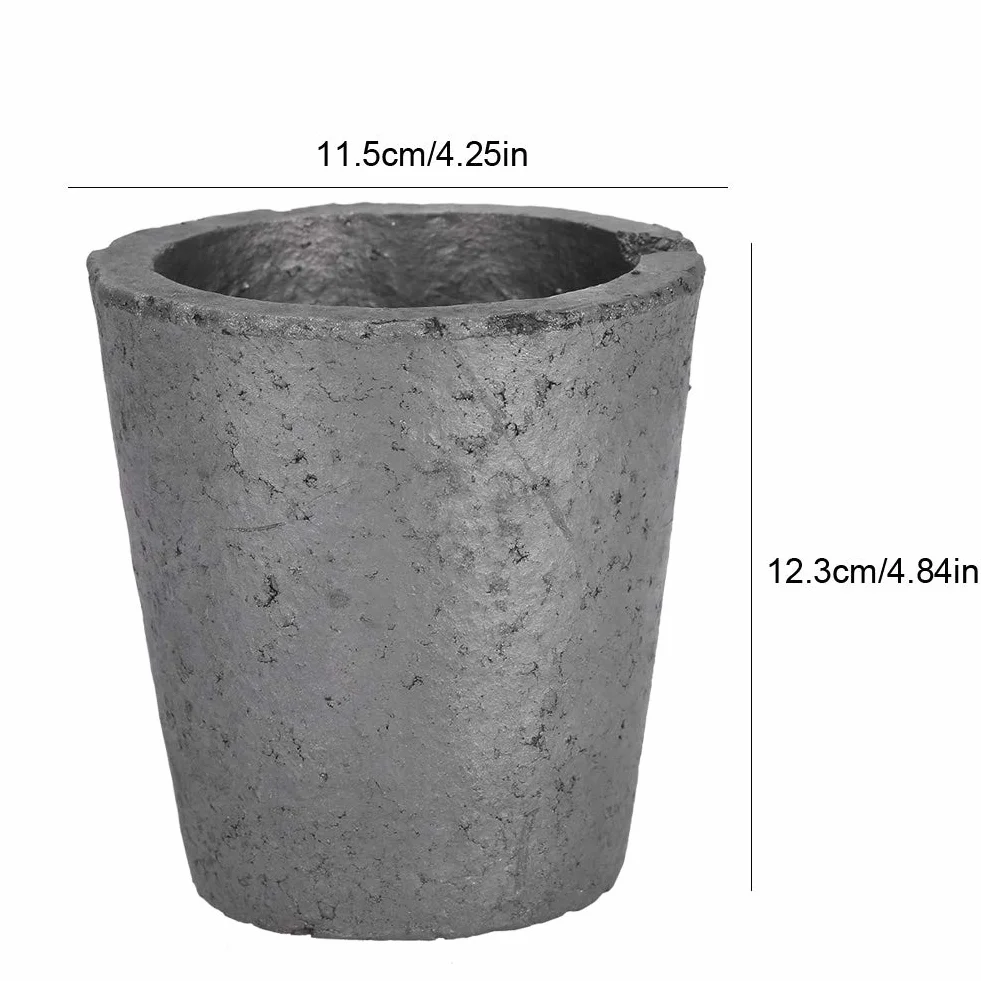 4Kg Schmelztiegel aus Silikonkarbid, Graphittiegel für Metallproduktion, Ofentiegel Schmelzwerkzeug, Hochofen Zubehör