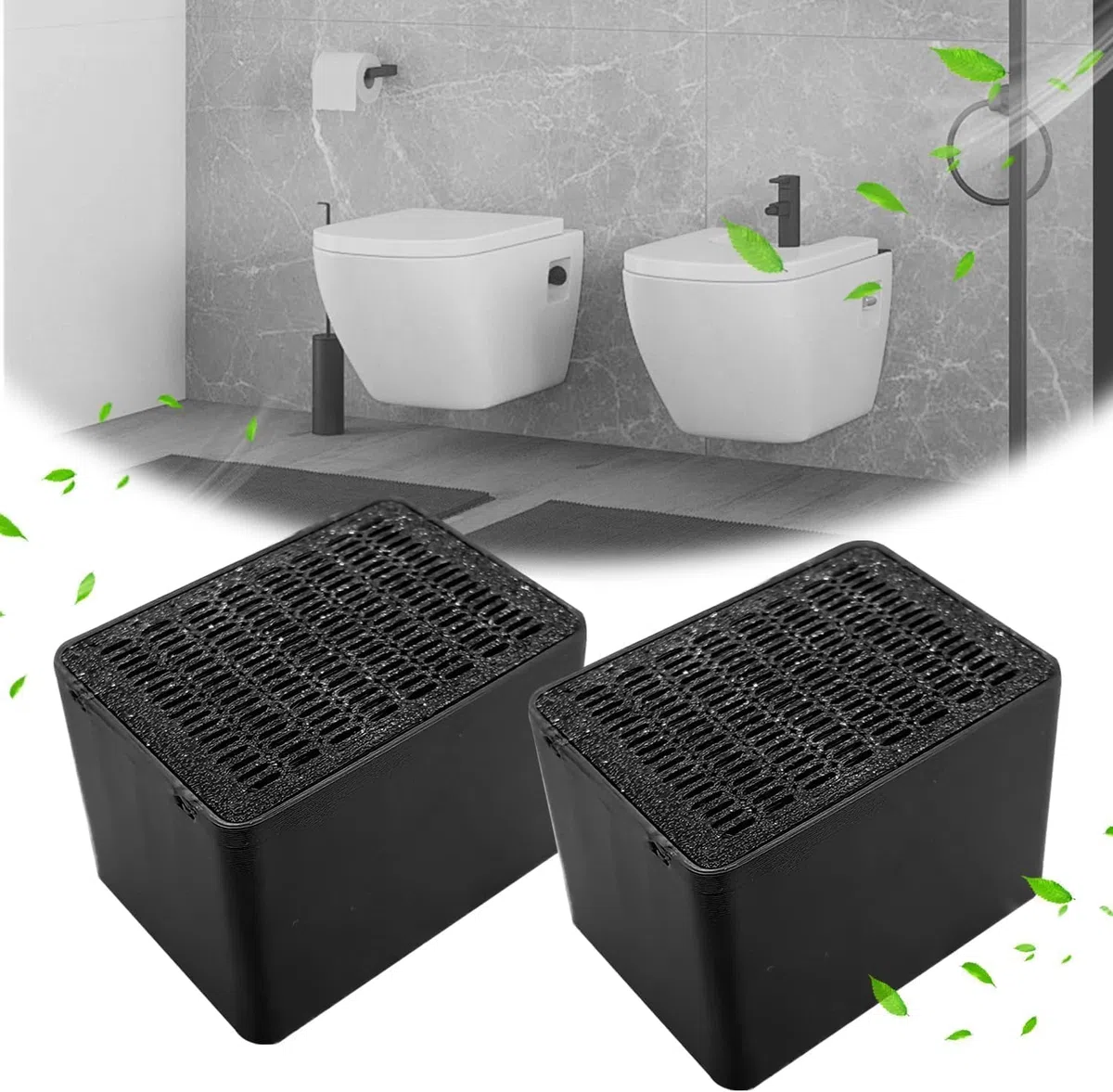 Aktivkohlefilter, Kompatibel mit Geberit Typ 3, Ideal Kompatibler Ersatz, Beseitigt unangenehme Gerüche (2 Stück)