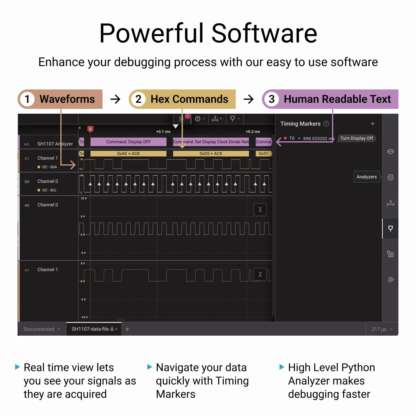 Logic Pro 8 (Schwarz) - Saleae 8-Kanal Logikanalysator