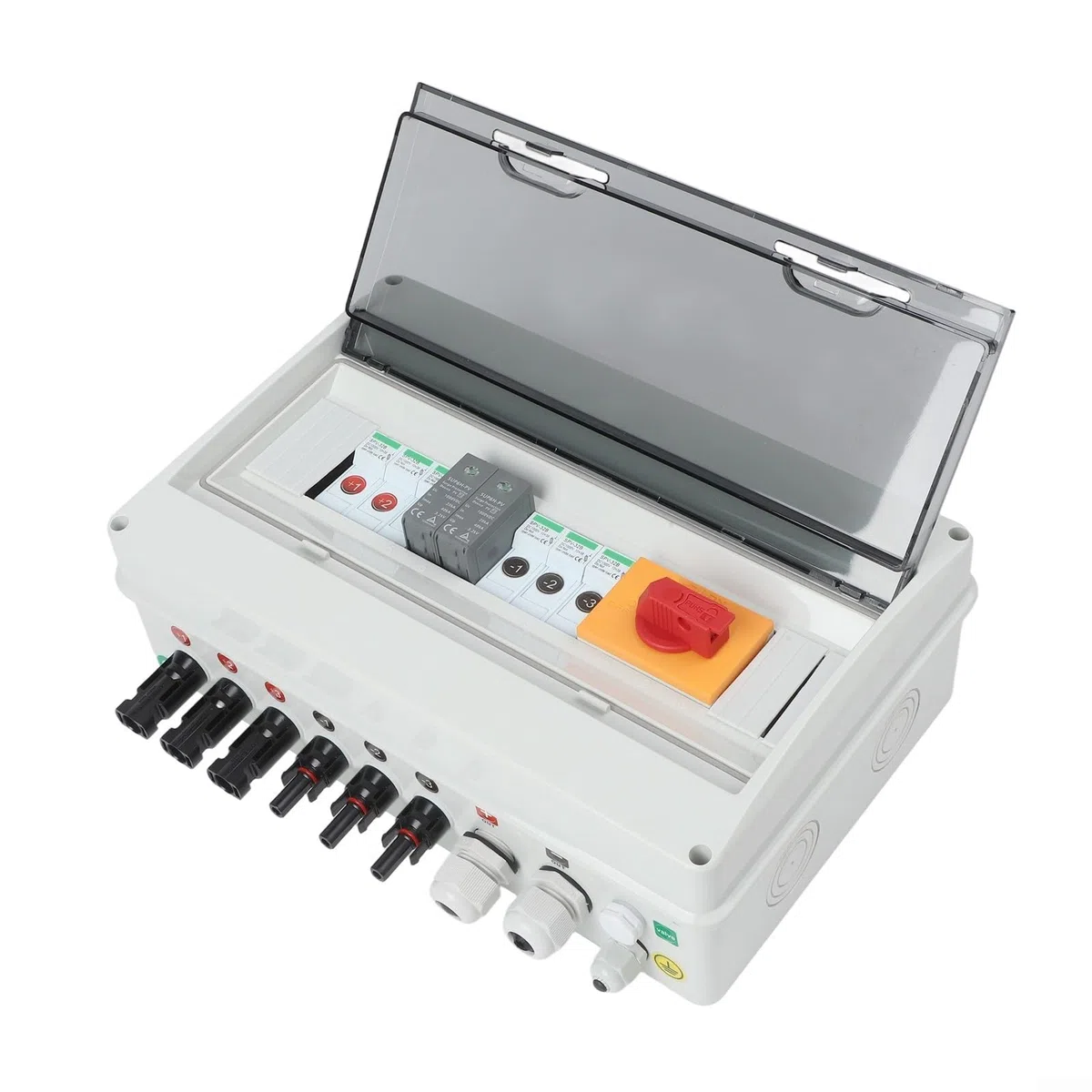 3 in 1 Out Solar PV Combiner Box 1000V with Reliable DC Components and Multiple Safety Protections for Solar Arrays