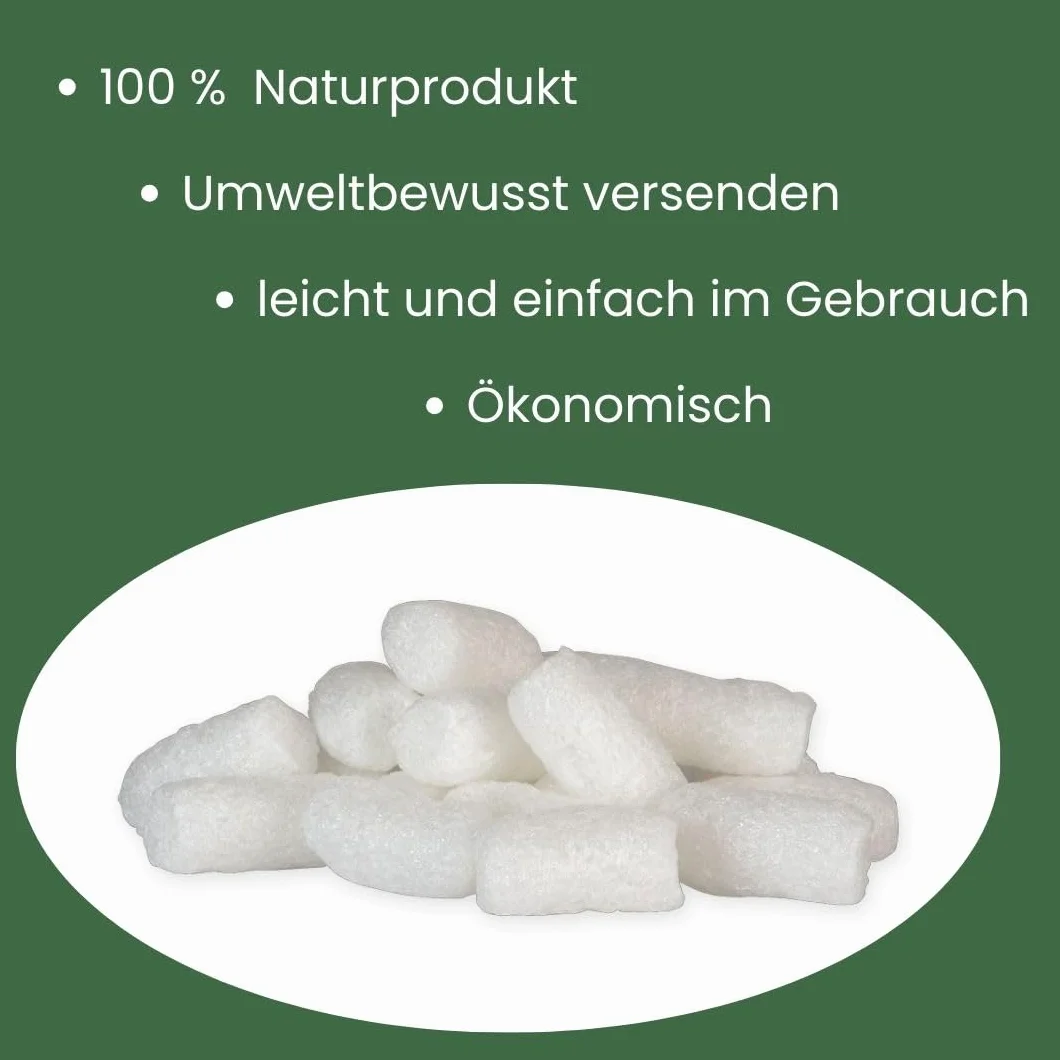 250 Liter Verpackungschips Füllmaterial Polsterchips - 100% natürlich abbaubar aus Maisstärke