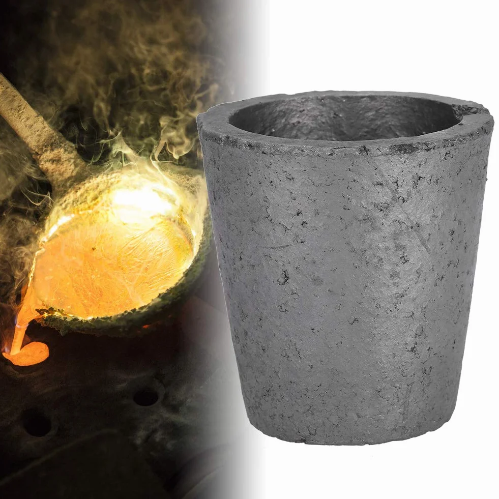 4Kg Schmelztiegel aus Silikonkarbid, Graphittiegel für Metallproduktion, Ofentiegel Schmelzwerkzeug, Hochofen Zubehör