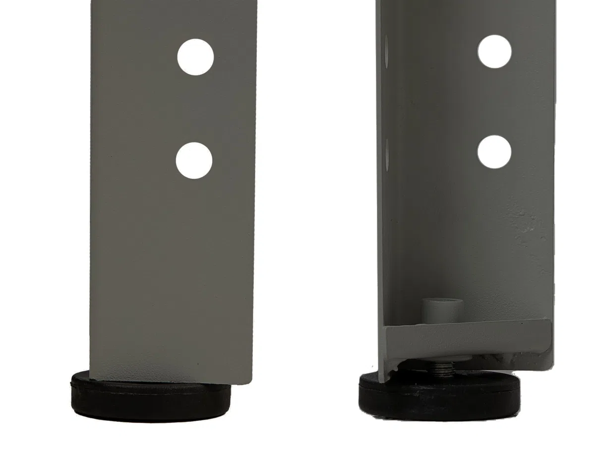 Ondis24 Werkbank 120cm Nobbi Pro Packtisch aus Metall, mit Arbeitsplatte, höhenverstellbare Einlegeböden, Justierfüße, Werktisch für Sparfüchse lichtgrau (85cm)