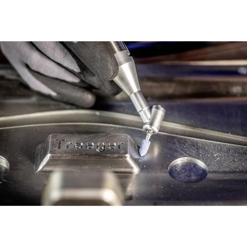 PFERD TOOLS Schleifstift-Set TOUGH, 15-teilig, Schaft-ø 3 mm, fein, Korundgemisch aus Keramikkorn und weißem Edelkorund, 33920235 – für den universellen Einsatz auf schwer zerspanbaren Werkstoffen