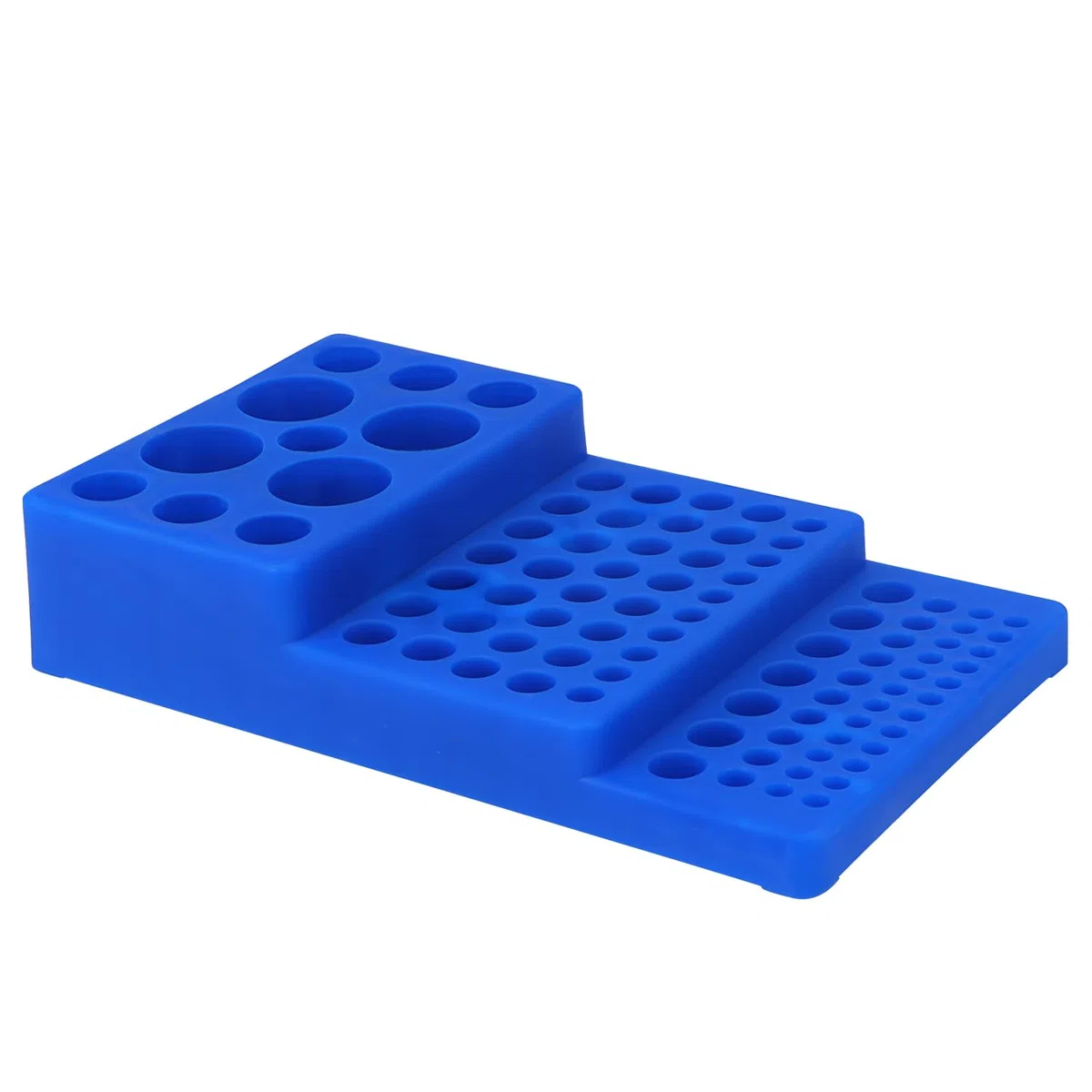 stonylab Zentrifugen Röhrchen Rack (1er-Pack), 92-Brunnen Multifunktionell Abgestuftes Design Trapezförmiges Zentrifugenröhrchengestell aus Kunststoff, Hochtemperaturbeständig, Blau