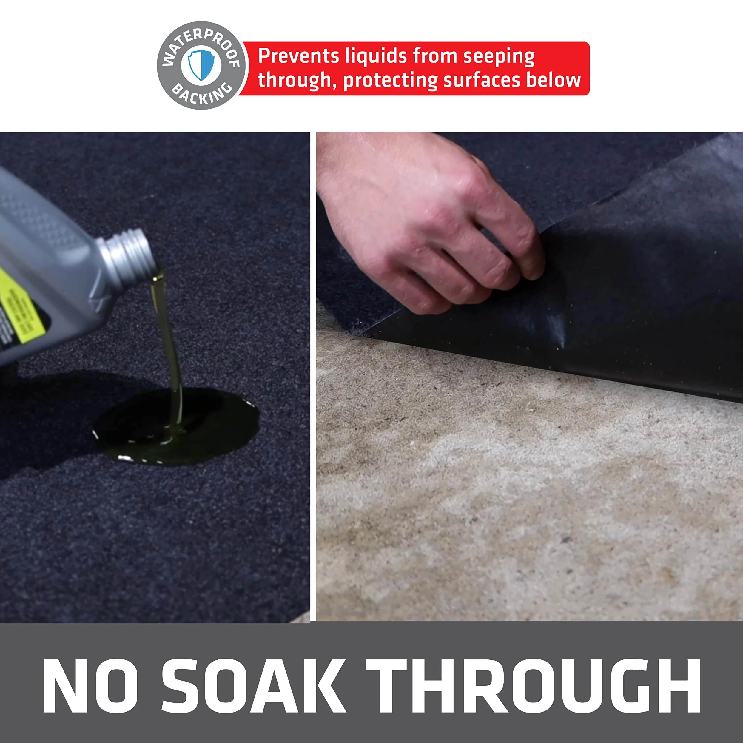 Drymate XL Oil Spill Mat (36 "x 60"), Premium Absorbent Oil Mat - wiederverwendbar/langlebig/wasserdicht - Ölkissen enthält Flüssigkeiten