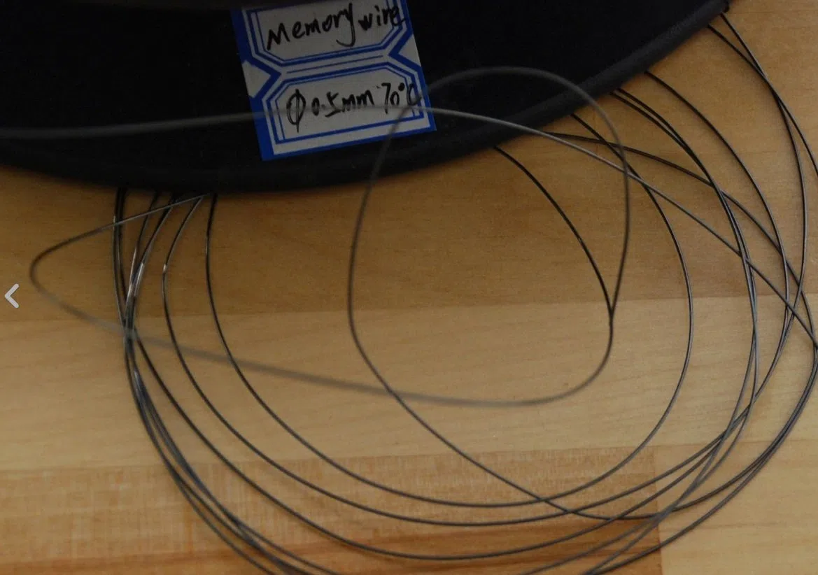 Nitinol Formgedächtnislegierung, in Fuß, 0.5 mm 70ºC, 1