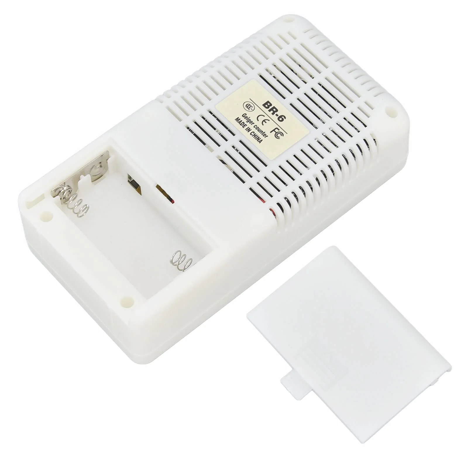 Jeanoko BR6 Geigerzähler, Leicht Ablesbar, Multifunktionaler Radioaktiver Detektor, Nukleare Strahlung, Elektromagnetisches Material, ABS X 2 AA-Batterien Strahlenschützer