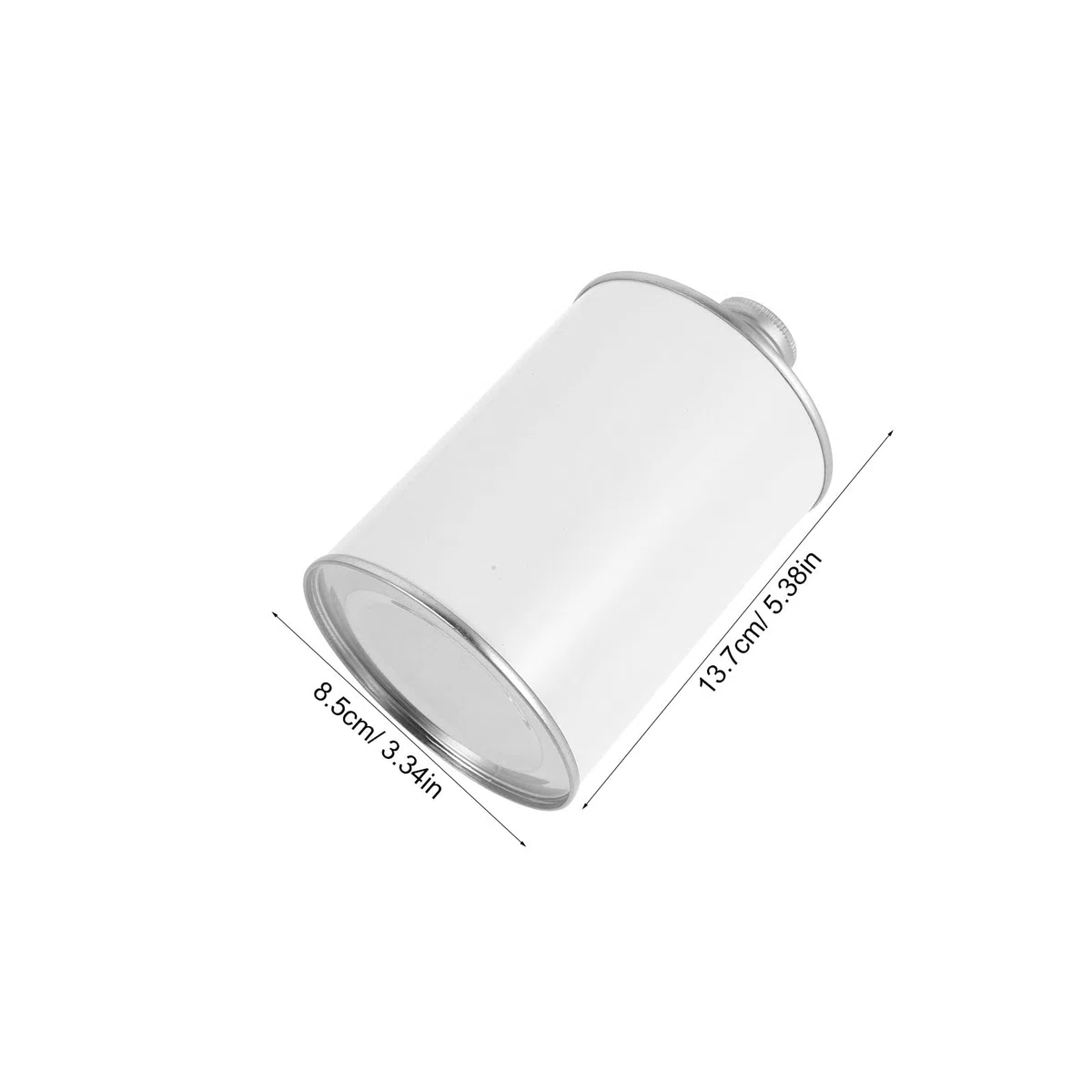 6 Stück Brennerkanister: 17oz/500ml Metalldose mit Deckel, runder Weißblechbehälter, auslaufsichere Industrieverpackung für industrielle Zusatzstoffe und Reagenzien