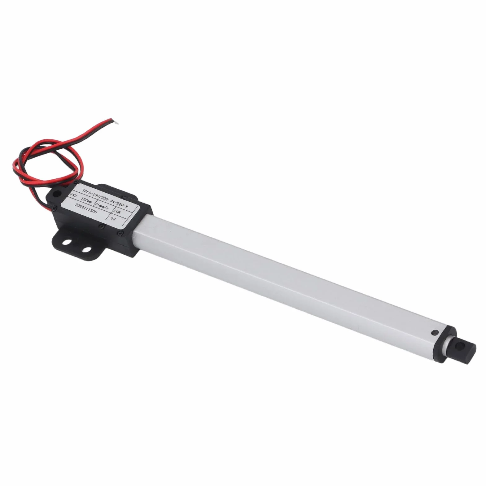 Jeffergarden Elektrischer Linearantrieb 24V Mit 150 Mm Hub, Robuste Aluminium-Schubstange Mit Automatischen Endschaltern Für Robotik, Heimautomation Und DIY Projekte
