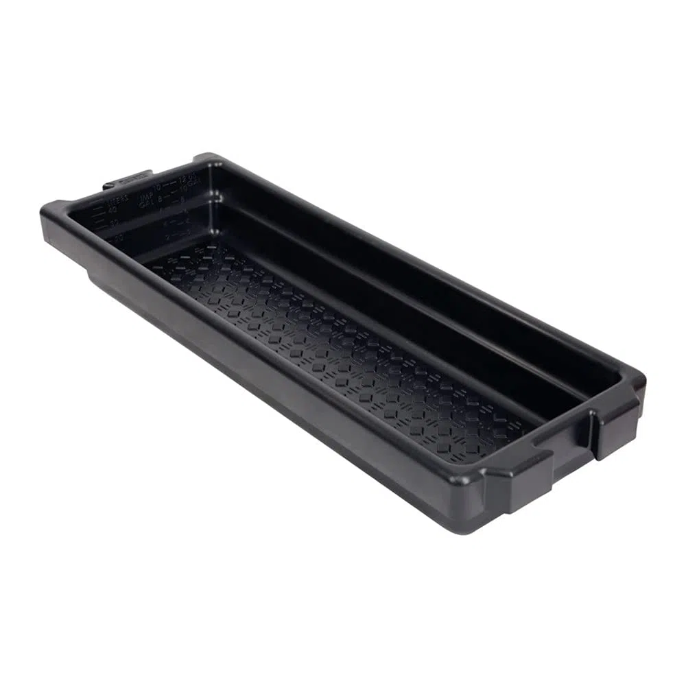 Kerbl 16610 SuperKombi Mini Klauenwanne, Schwarz, 120cm x 40cm x 18cm, 50L Volumen