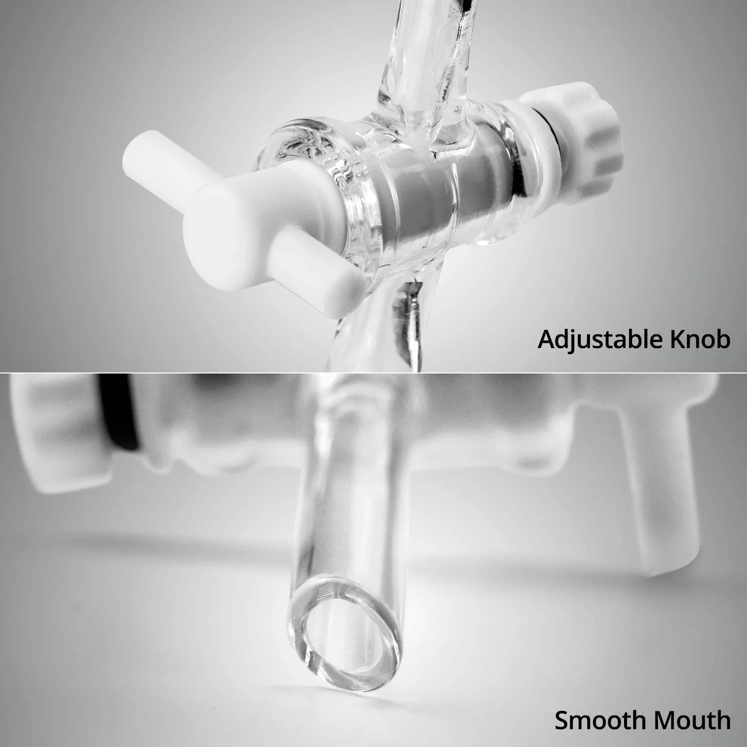 QWORK® Scheidetrichter Glas, Borosilikatglas 1000ml,Separatory Funnel Labortrichter mit Glas Absperrhahn 24/29 Verbinder und PTFE-Absperrhahn