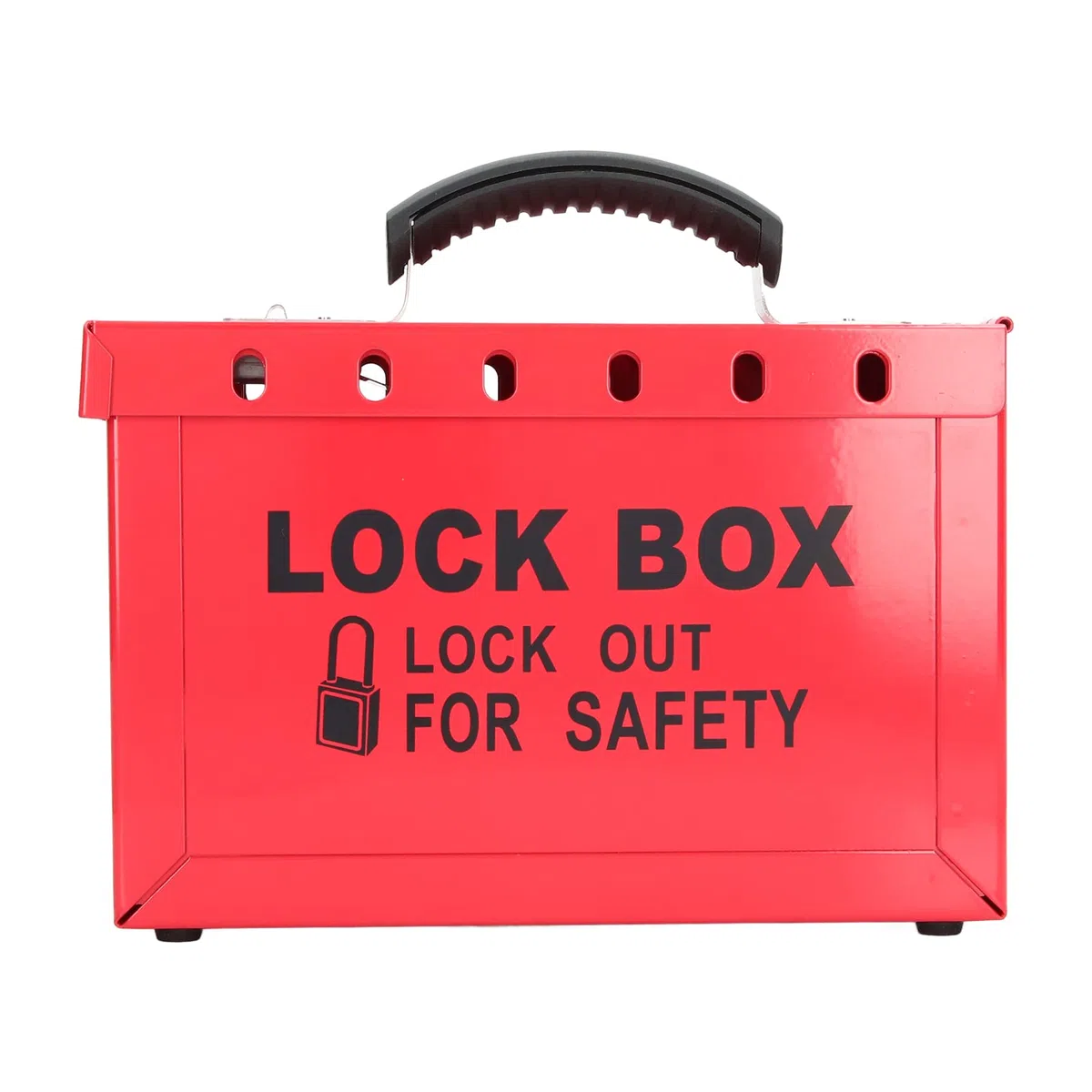 Lockout Tagout Box, Tragbare Gruppenschloss-Box mit 12 Steckplätzen, Robuste Gruppen Lockout Tagout Station für Gruppen Lockout Haspen, Lockout Tags, Sicherungsautomaten