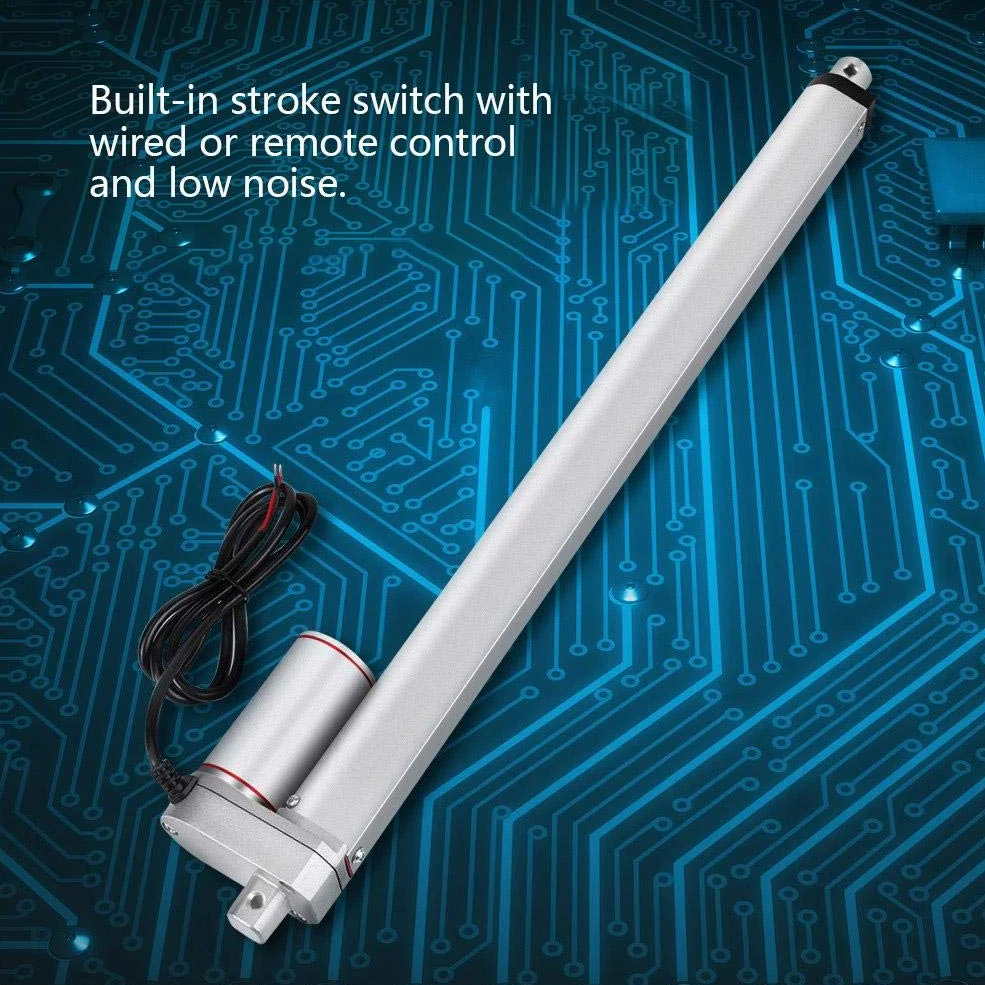 350mm Linearantrieb, DC 24V 750N Linearer elektrischer Hub Linearantrieb Motor für Auto Auto RV Elektrischer Türöffner Fahrzeuge Schiffe TV Hebetische