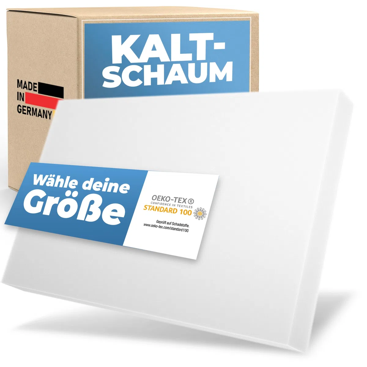 saarschaum • Kaltschaumplatte Schaumstoffplatte • Wähle Raumgewicht und Stärke • HR 4045 50x200x5cm • Polster Auflage Matratze Schaumstoff • Meterware