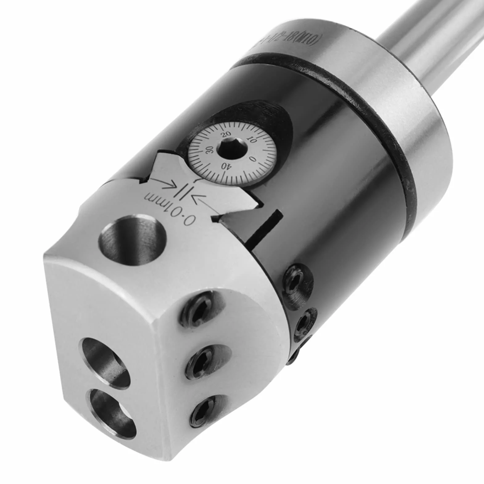 MT2- M10 Bohrkopf+F1-12 50mm Ausdrehkopf+12MM Bohrstange Bohrwerkzeug Set mit Kunststoffkoffer Tragbares Bohrkopfkopf Kit Metall CNC Drehmaschine Fräsmaschine Zubehör