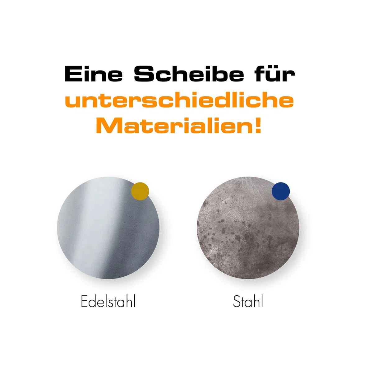 RHODIUS XT70 X-LOCK | 25 Stück Ø 125 mm x 1,0 mm | Trennscheibe Metall | Extra dünn | Made in Germany | für Winkelschleifer, Edelstahl, INOX, Stahl, Eisen, Hartmetall
