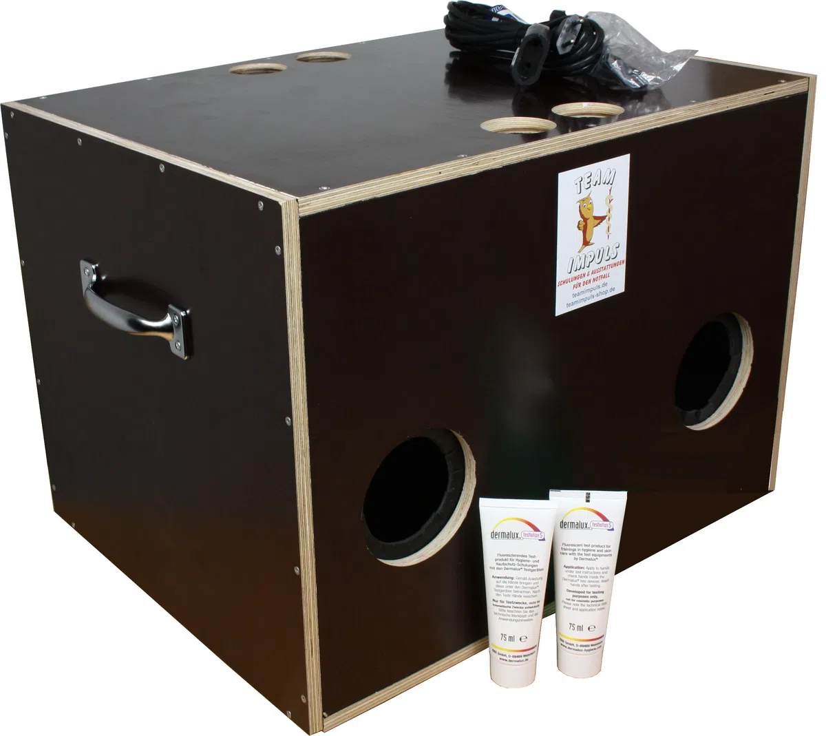 Handdesinfektion - Schulungsbox - mit UV Licht - Hygiene Training