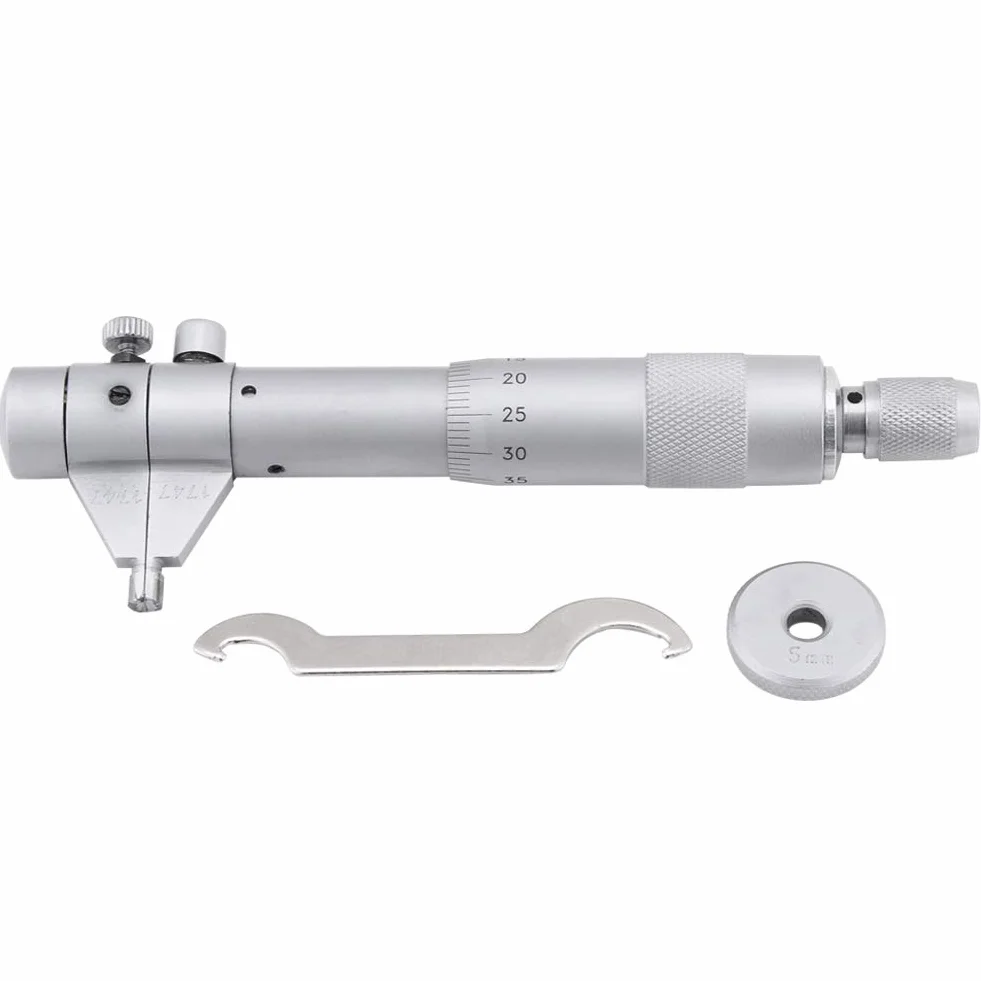 Innenmikrometer, Innenmessschraube Innenmikrometer Innenmessgerät 5mm–30mm/0,01 mm Präzision, Innen-Mikrometer Innendurchmesser-Messwerkzeug Mit Schraubenschlüssel Kalibrierungsring
