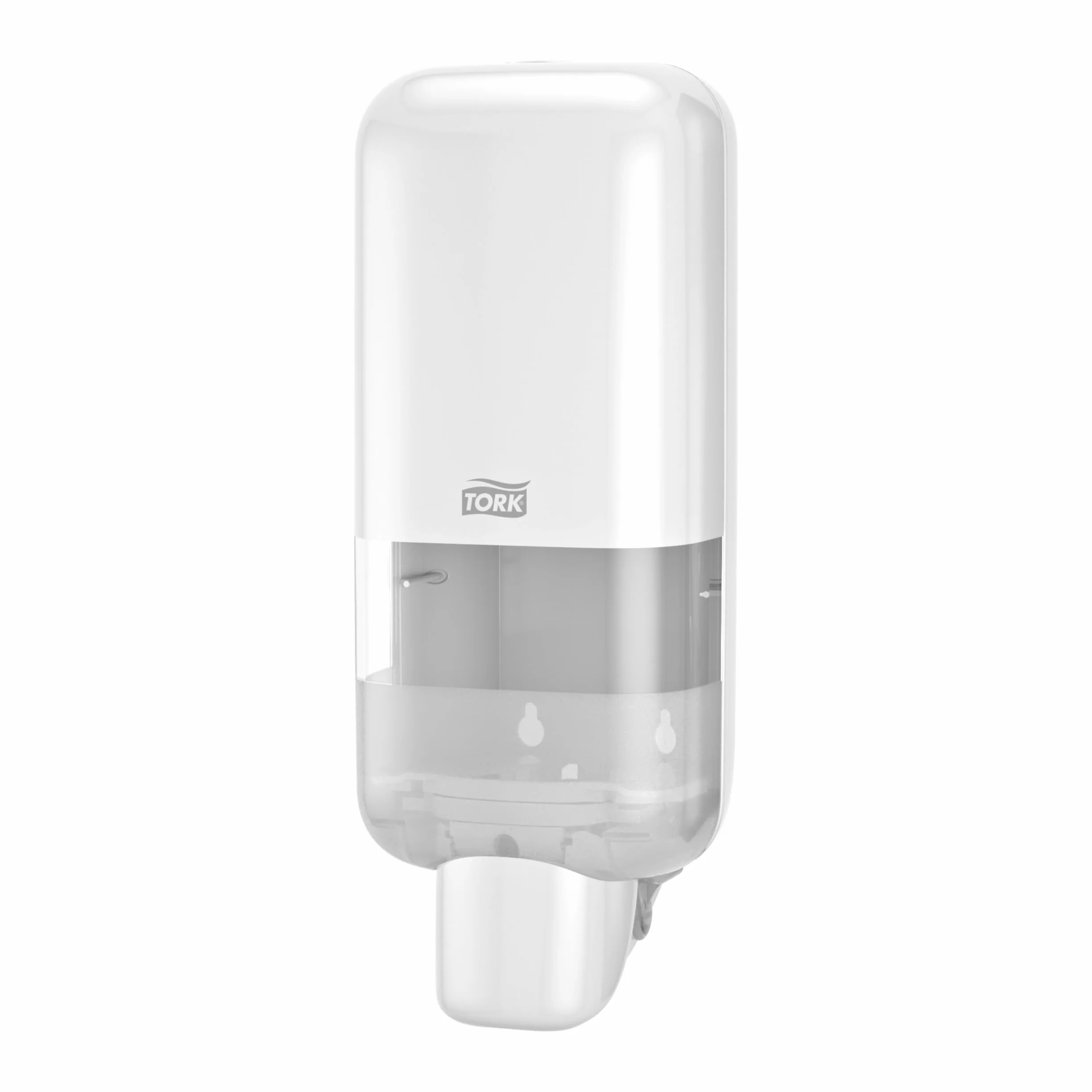 Tork Spender für Seifen und Händedesinfektionsmittel Weiß S4, geeignet für Flüssigseife, Schaum und Gel, Elevation Design, 564500